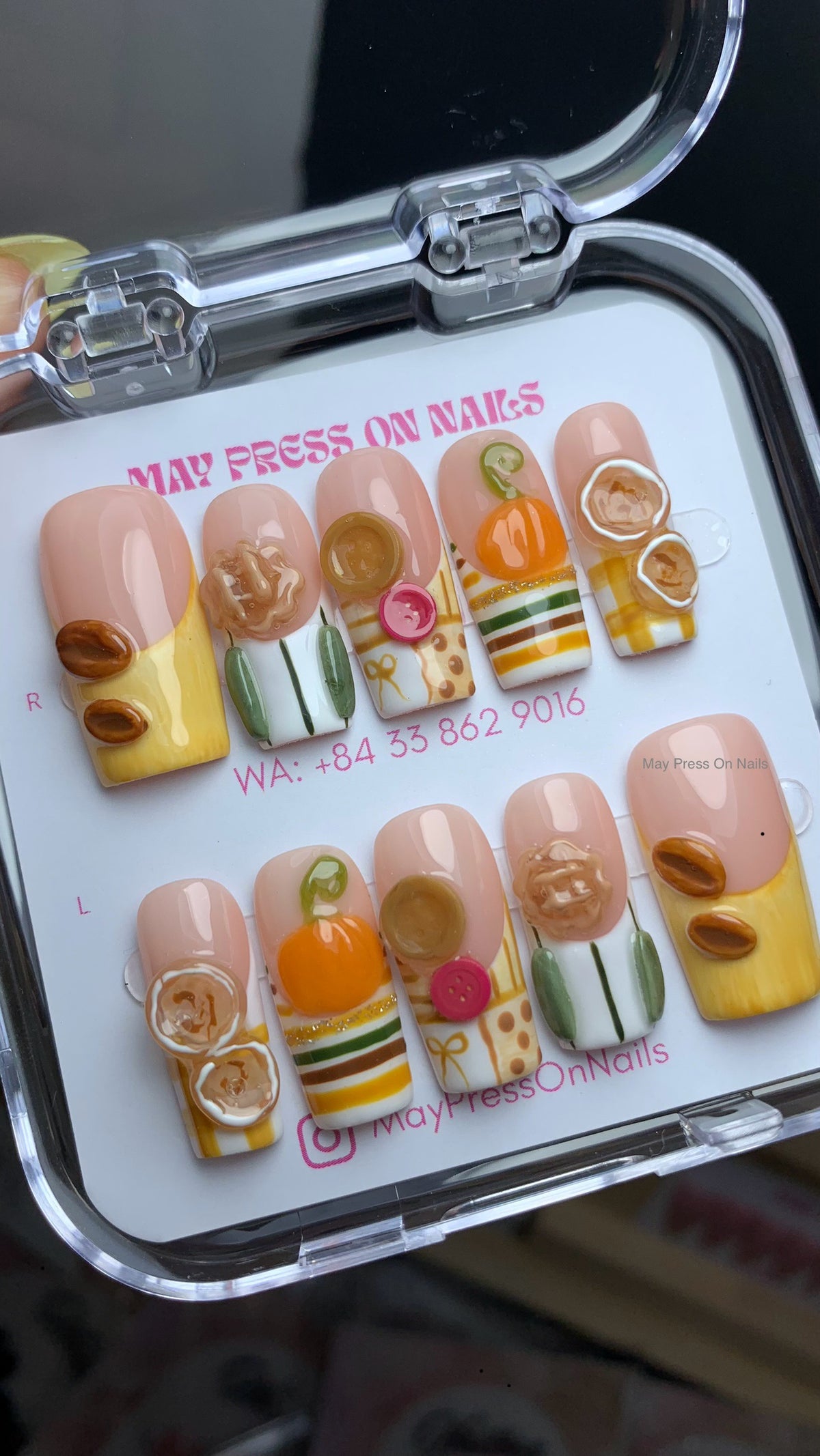 Autumn press on nails M20