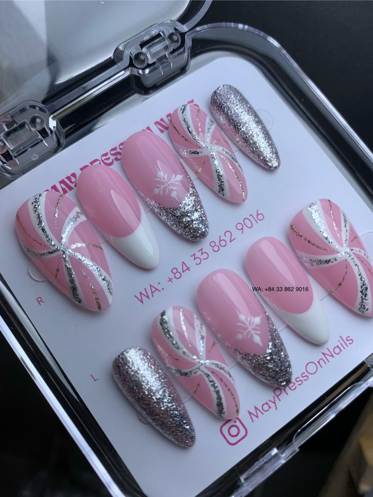 Christmas Press On Nails 01