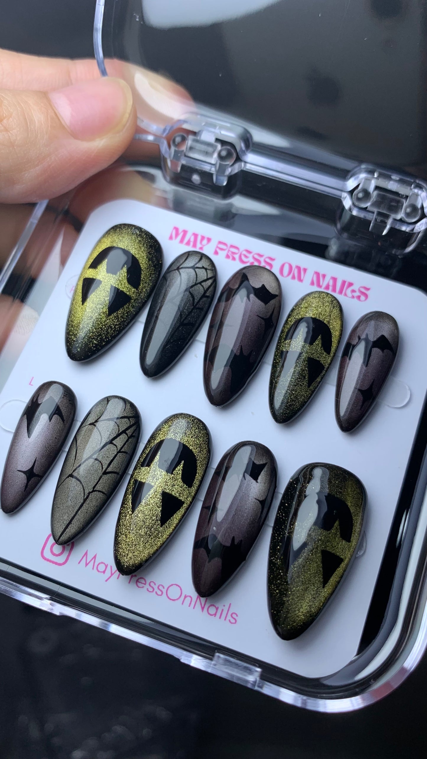 Autumn press-on nails M14