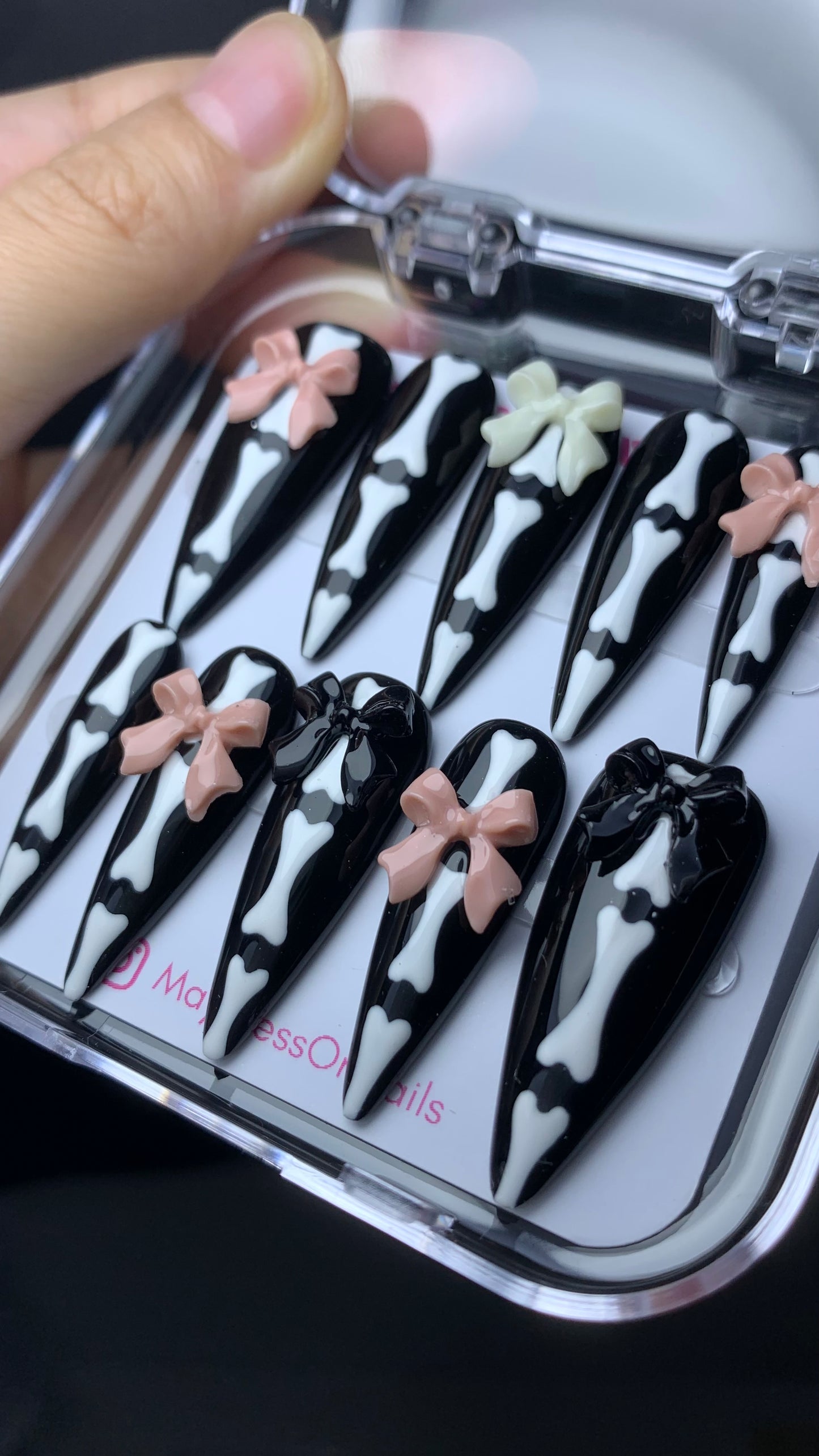 Autumn press-on nails M14