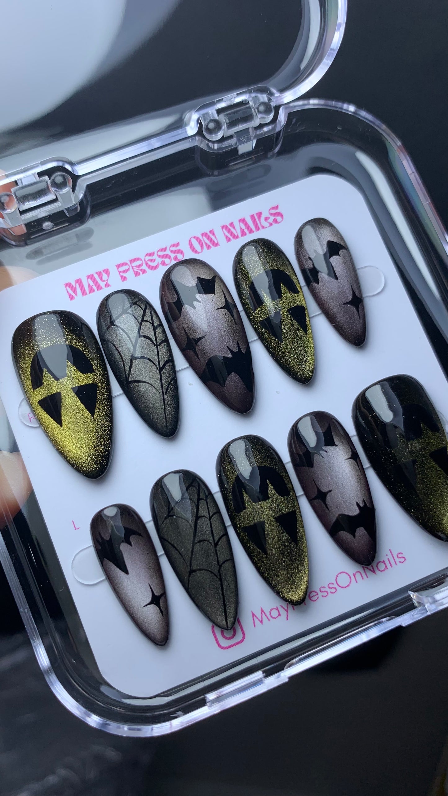 Autumn press-on nails M14