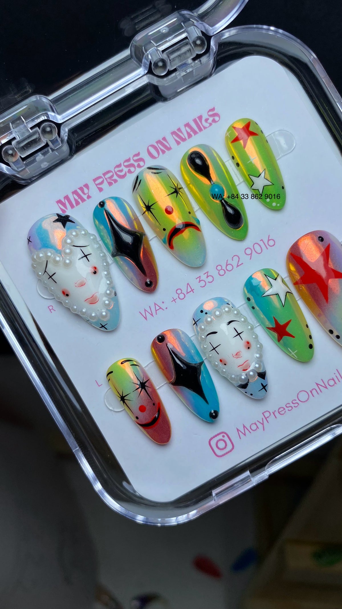 Halloween press on nails M22