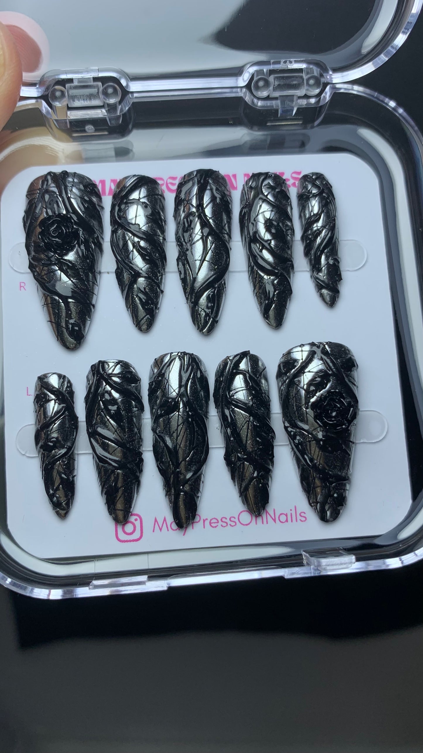 Autumn press-on nails M14
