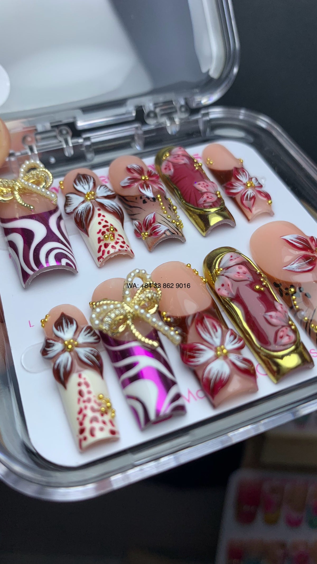 Autumn press on nails M16