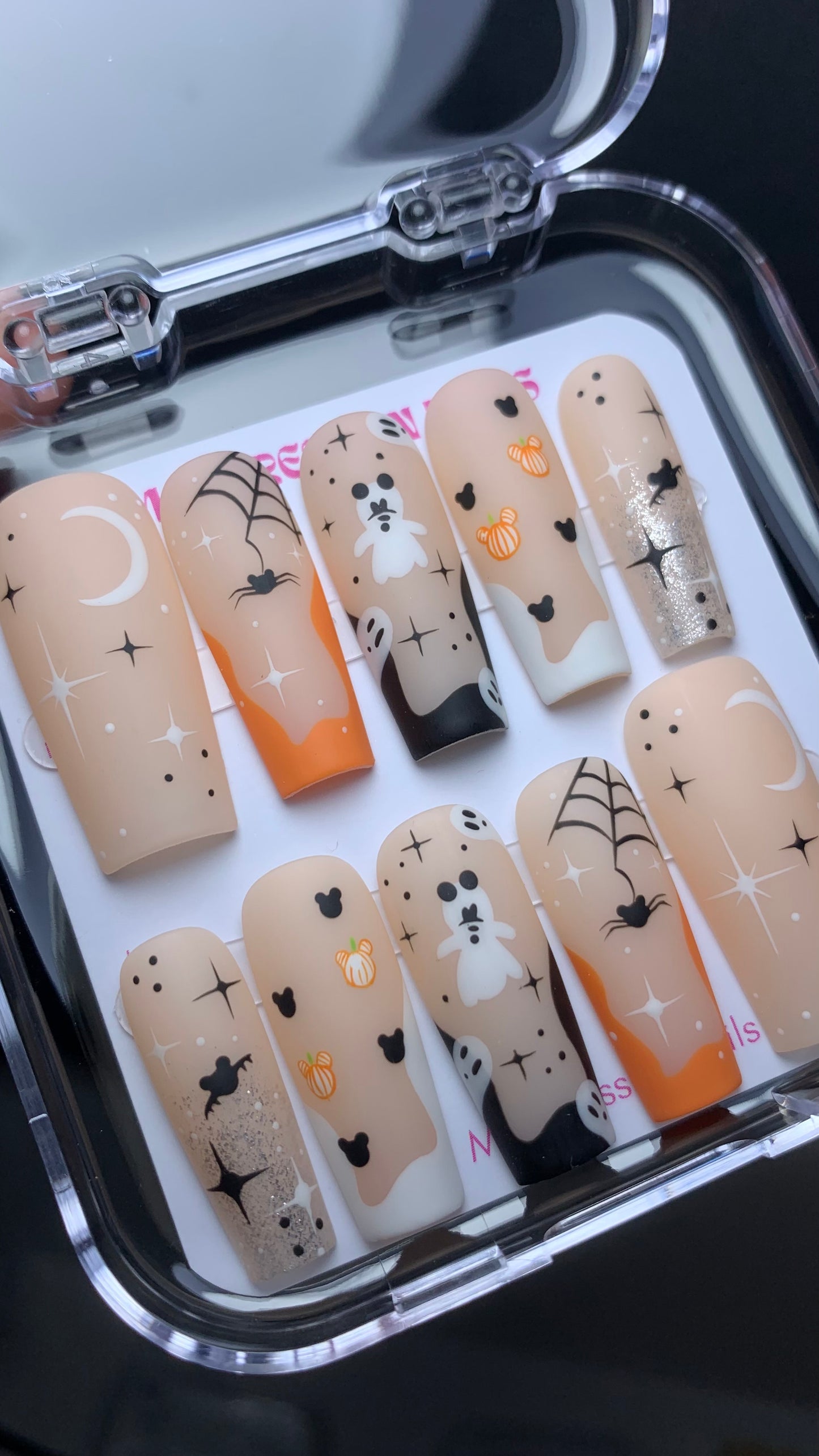 Boo nails Halloween press-on nails