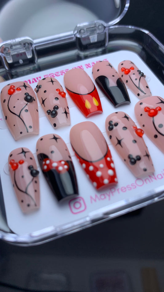 Autumn press-on nails M14