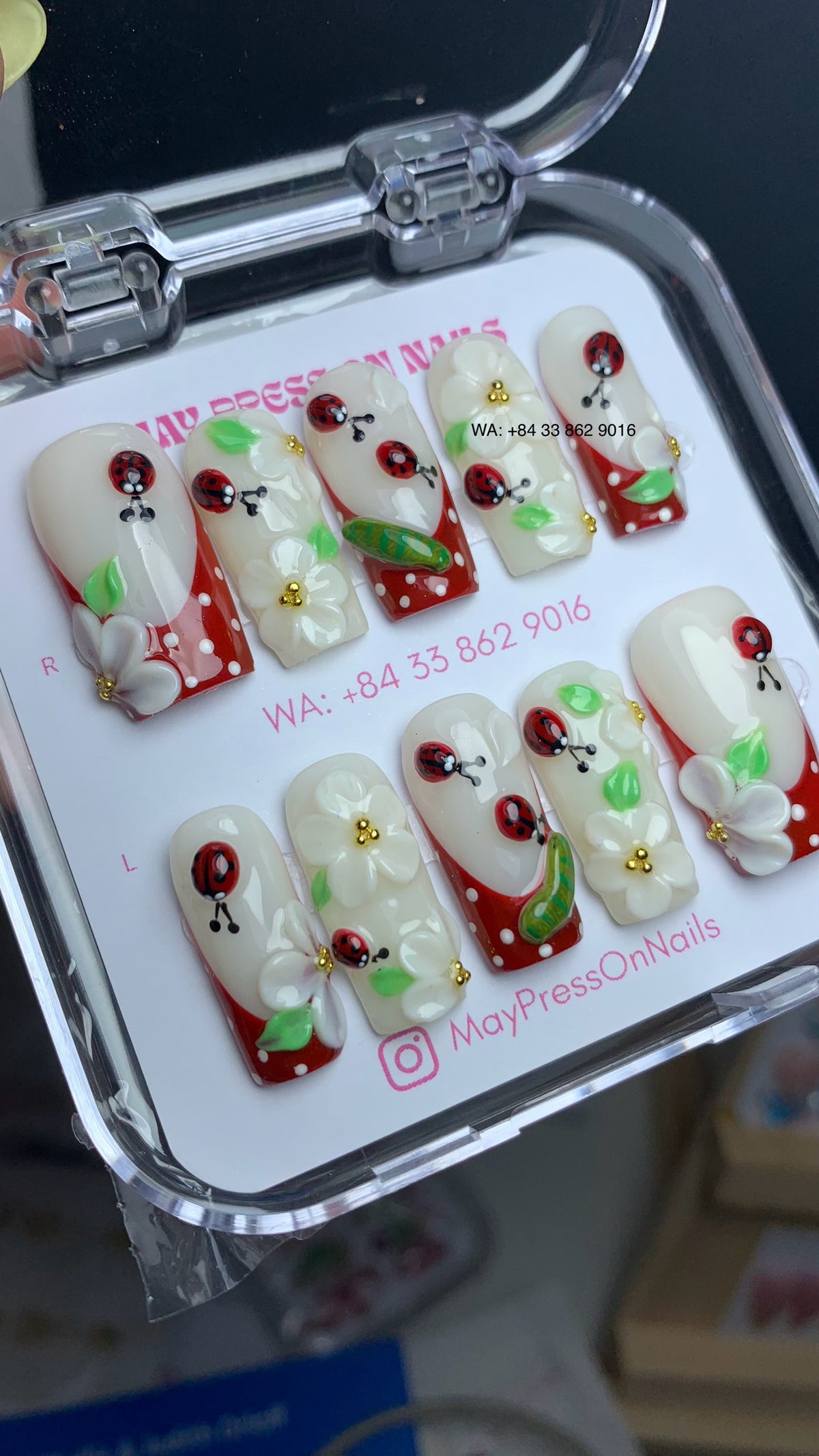 Autumn press on nails M17