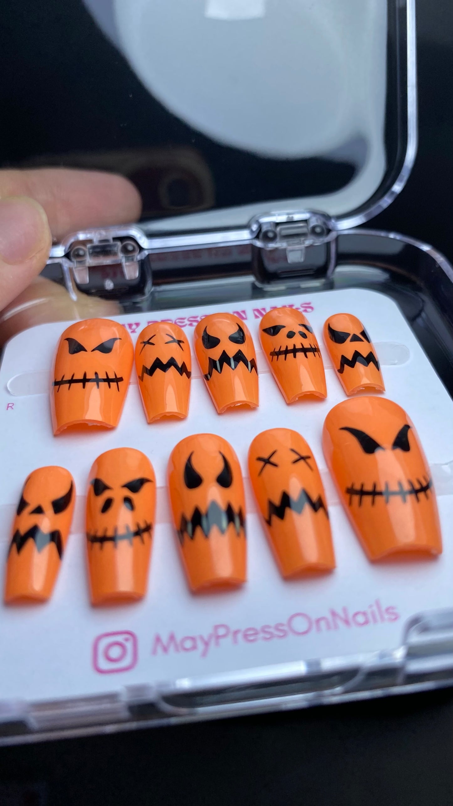 Autumn press-on nails M14
