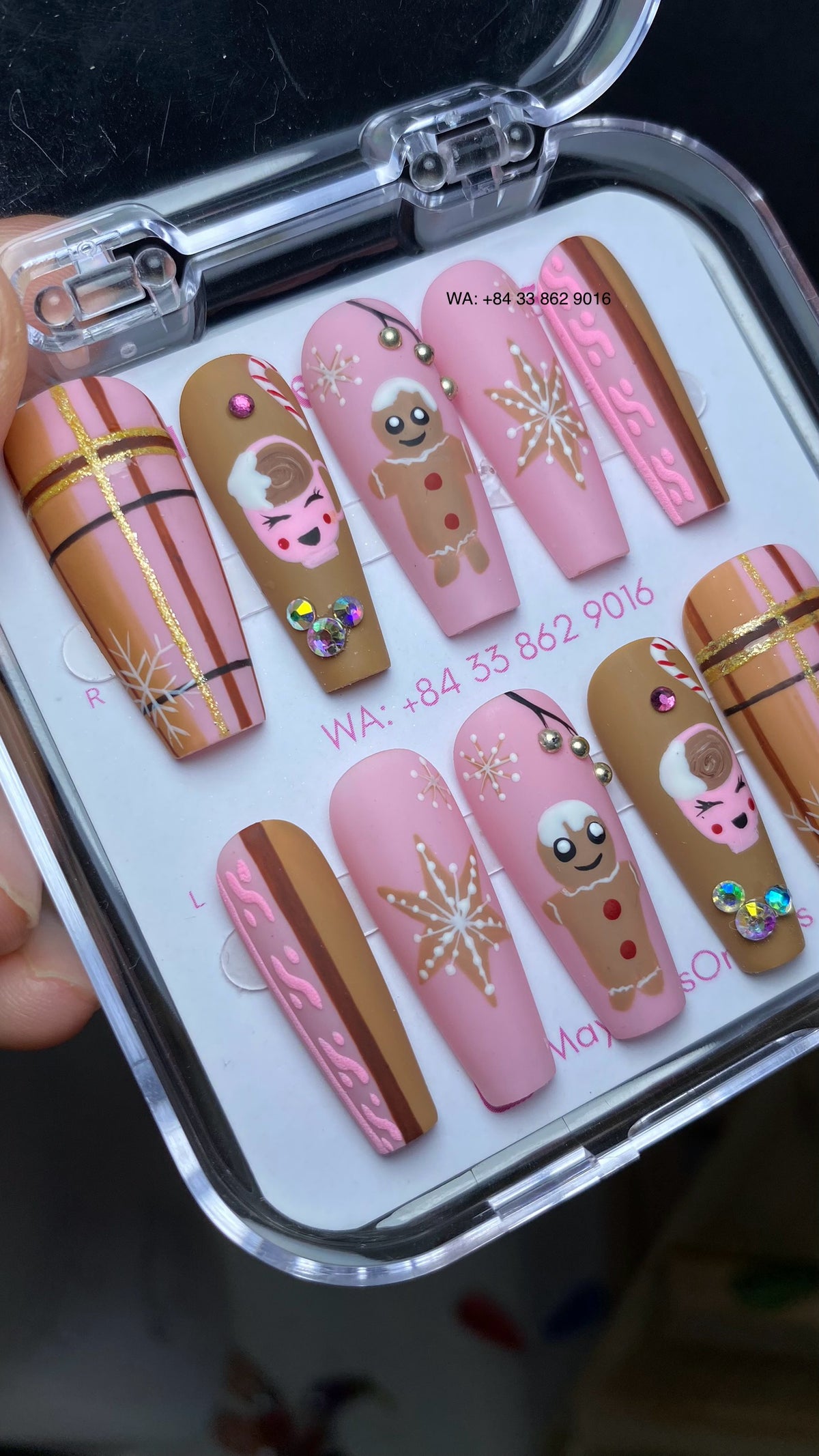 Christmas Press On Nails 04