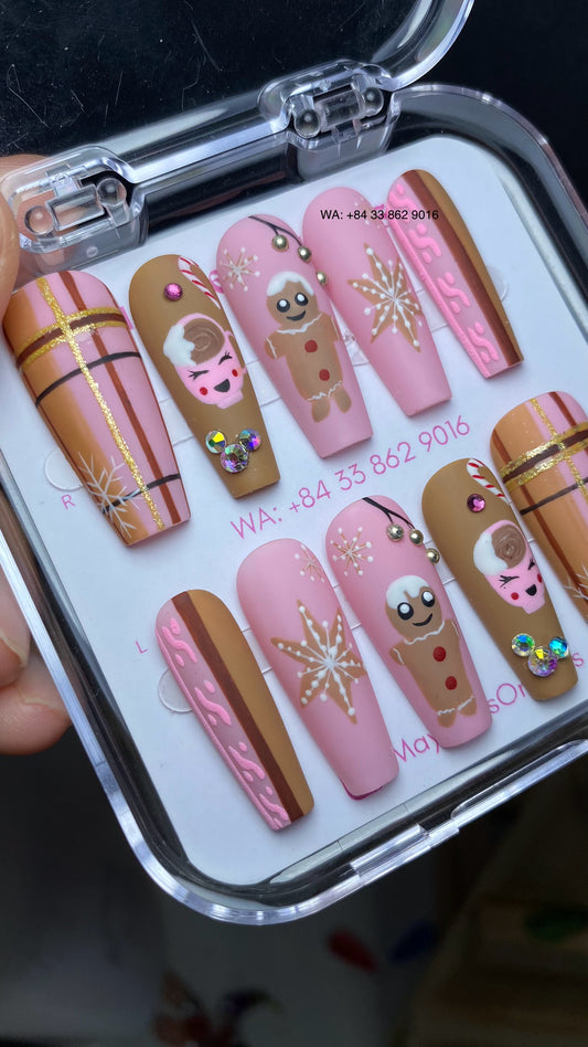 Christmas Press On Nails 04