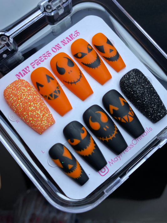 Autumn press-on nails M14