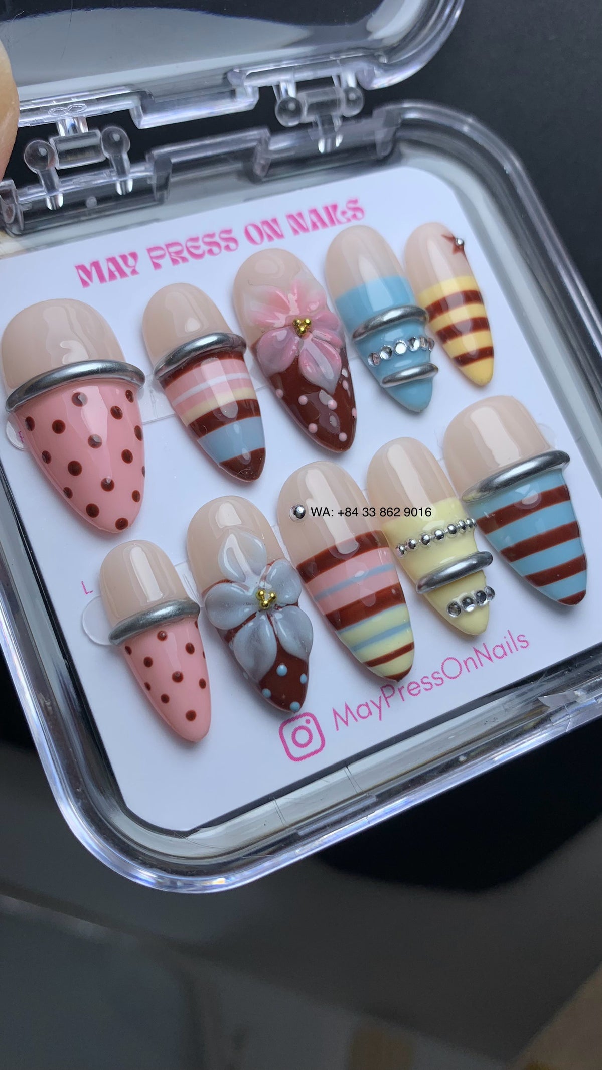 Y2k press on nails 02