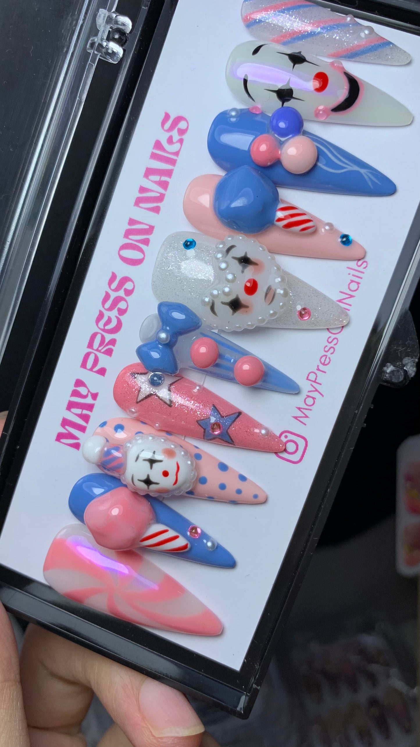 Autumn press-on nails M14