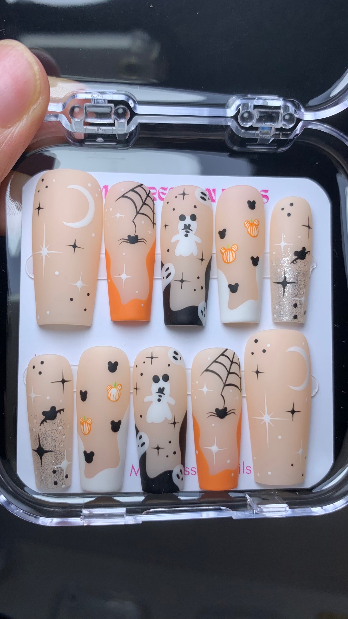 Boo nails Halloween press-on nails