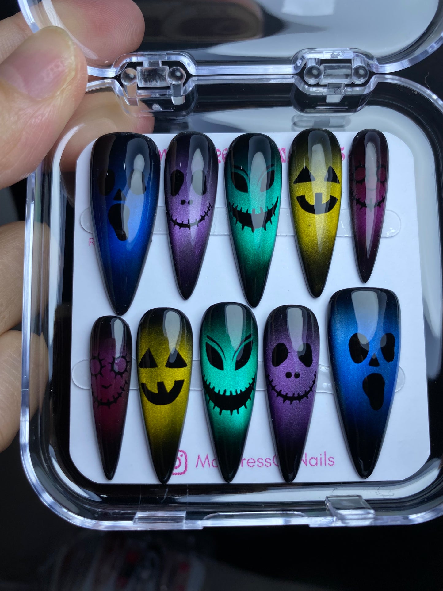 Autumn press-on nails M14