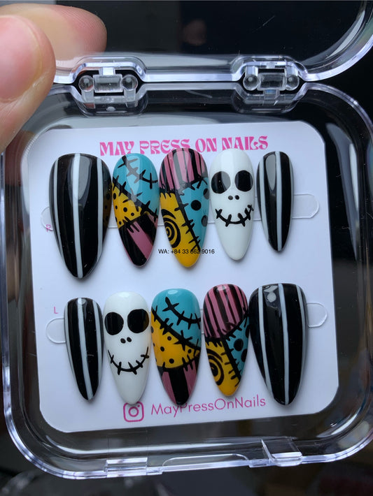 Halloween press on nails M21