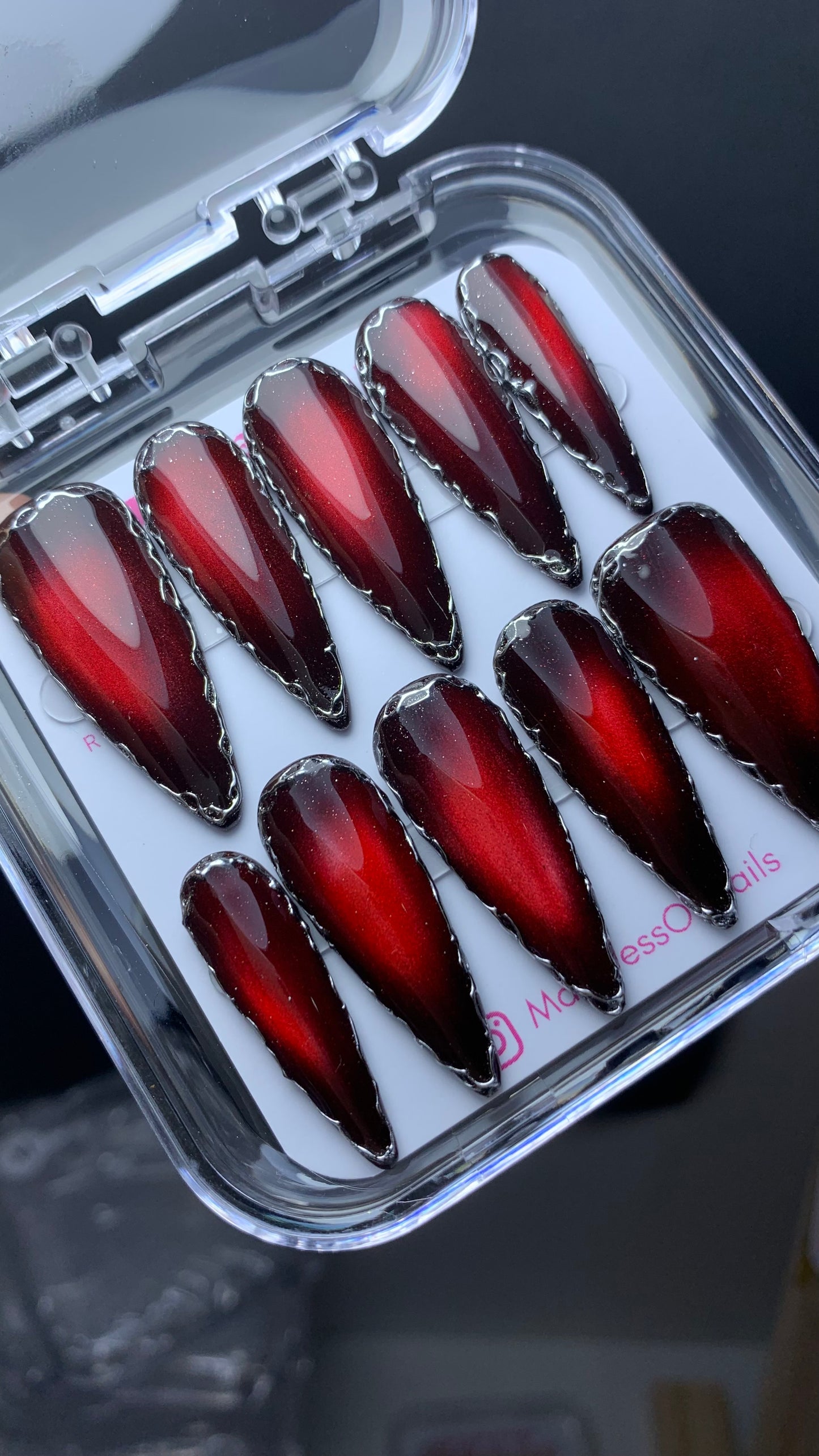 Autumn press-on nails M14