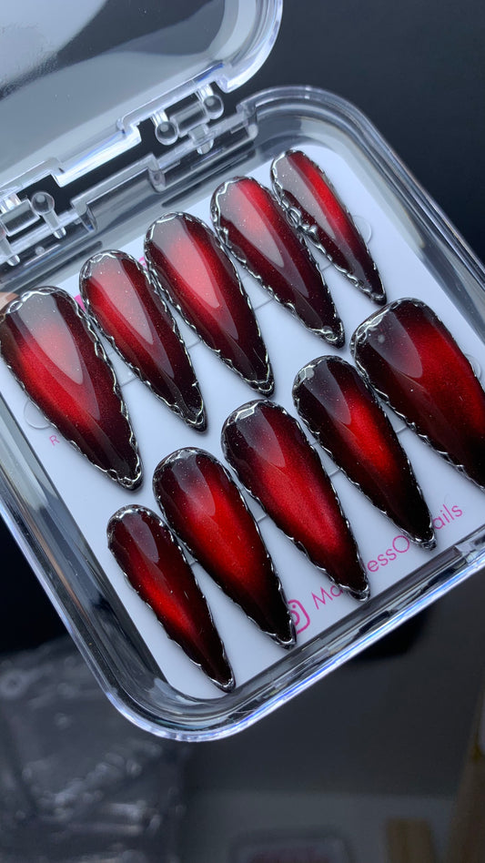 Autumn press-on nails M14