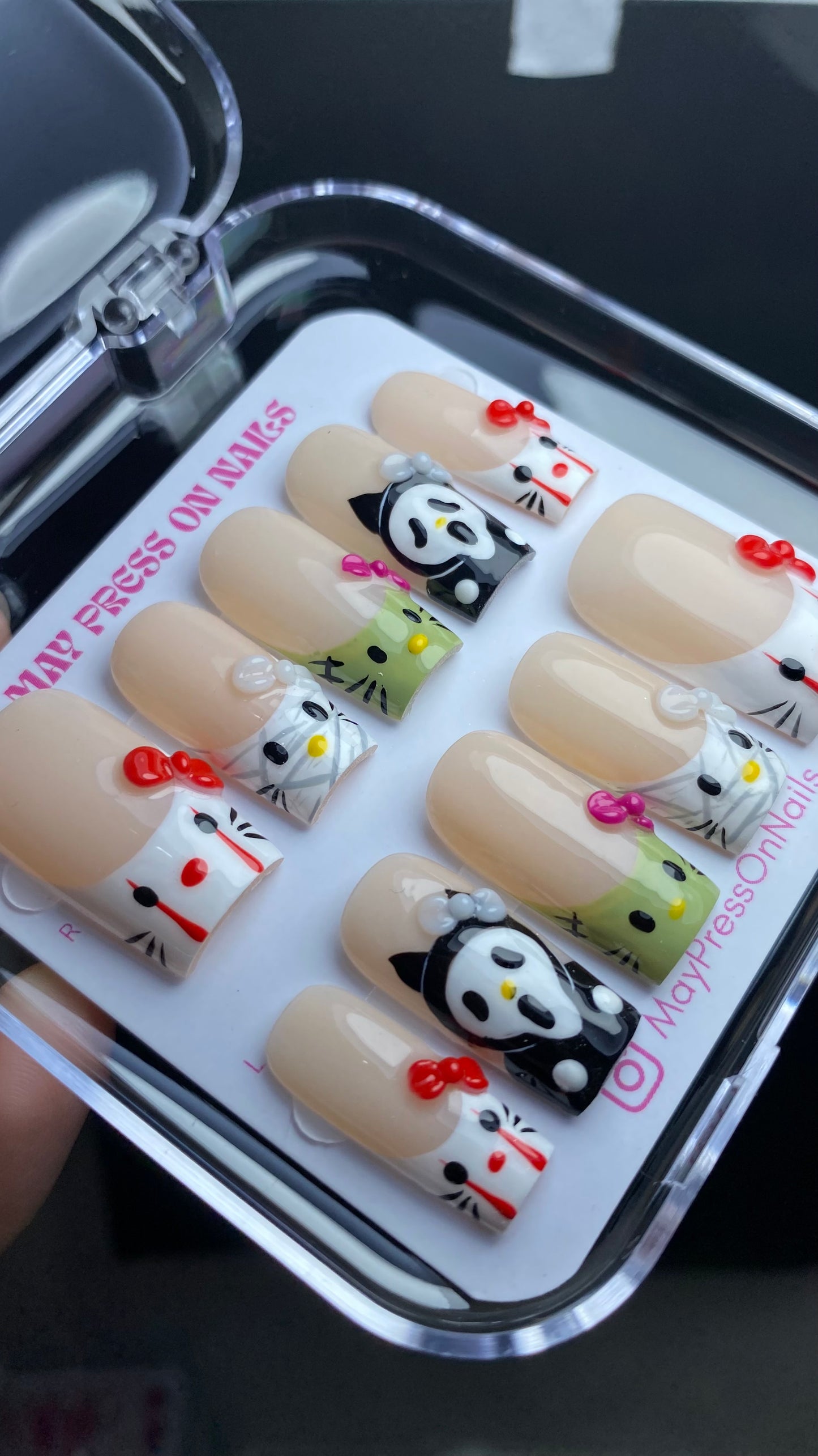 Autumn press-on nails M14