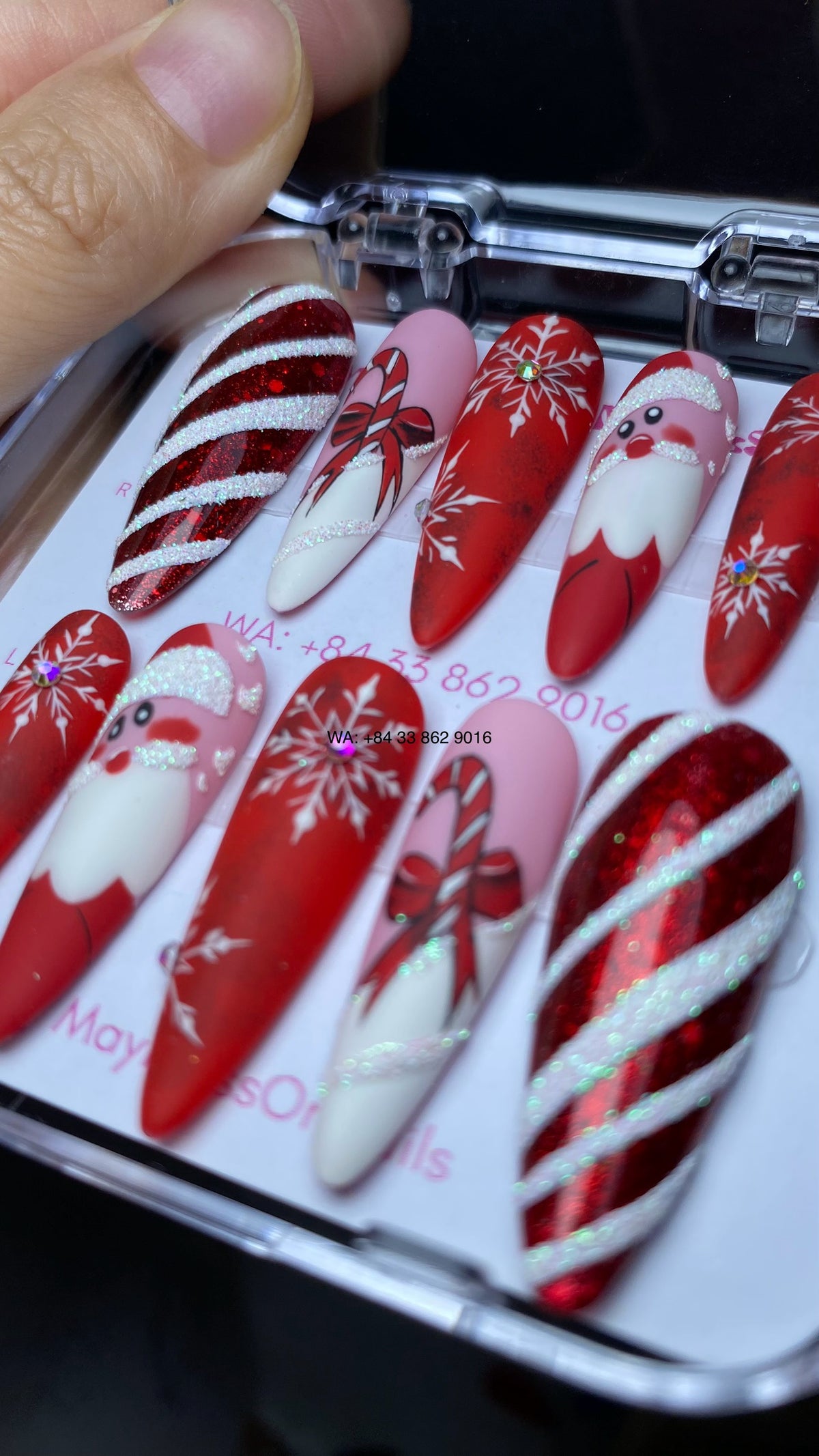 Christmas Press On Nails 03