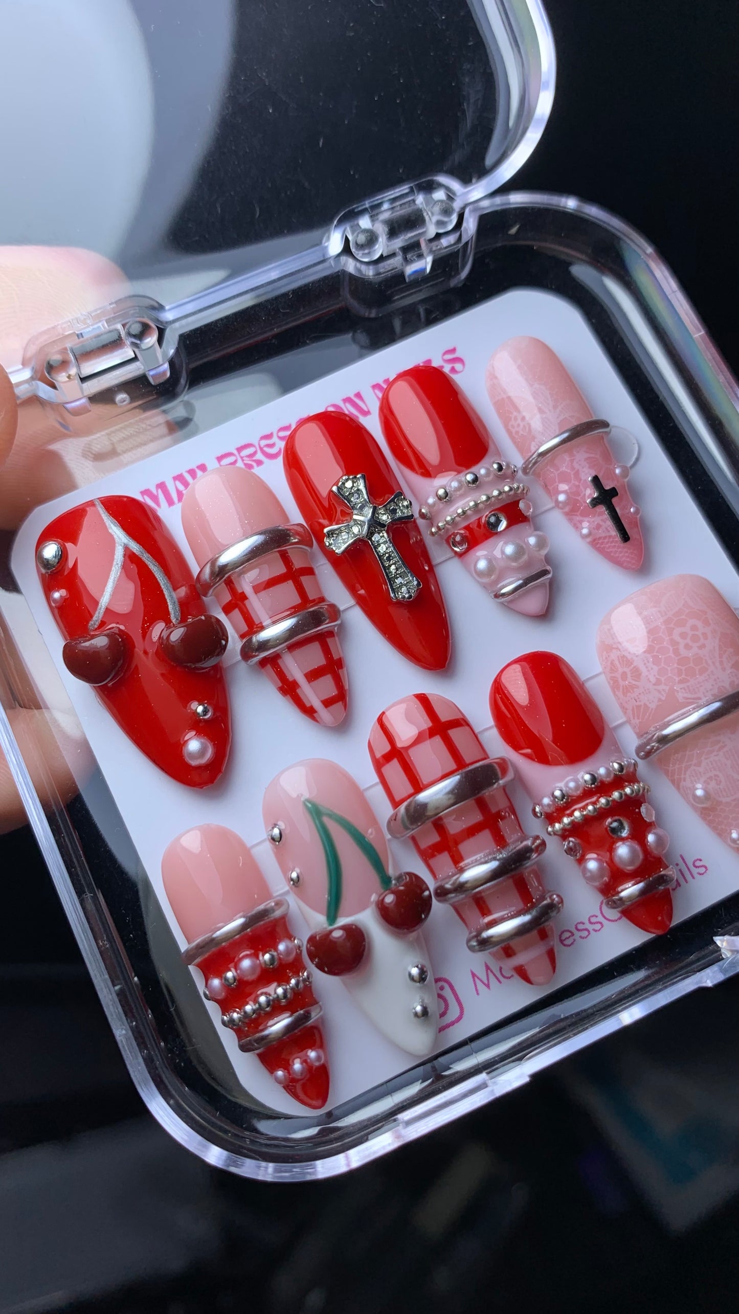 3D Summer Press-On Nails M06