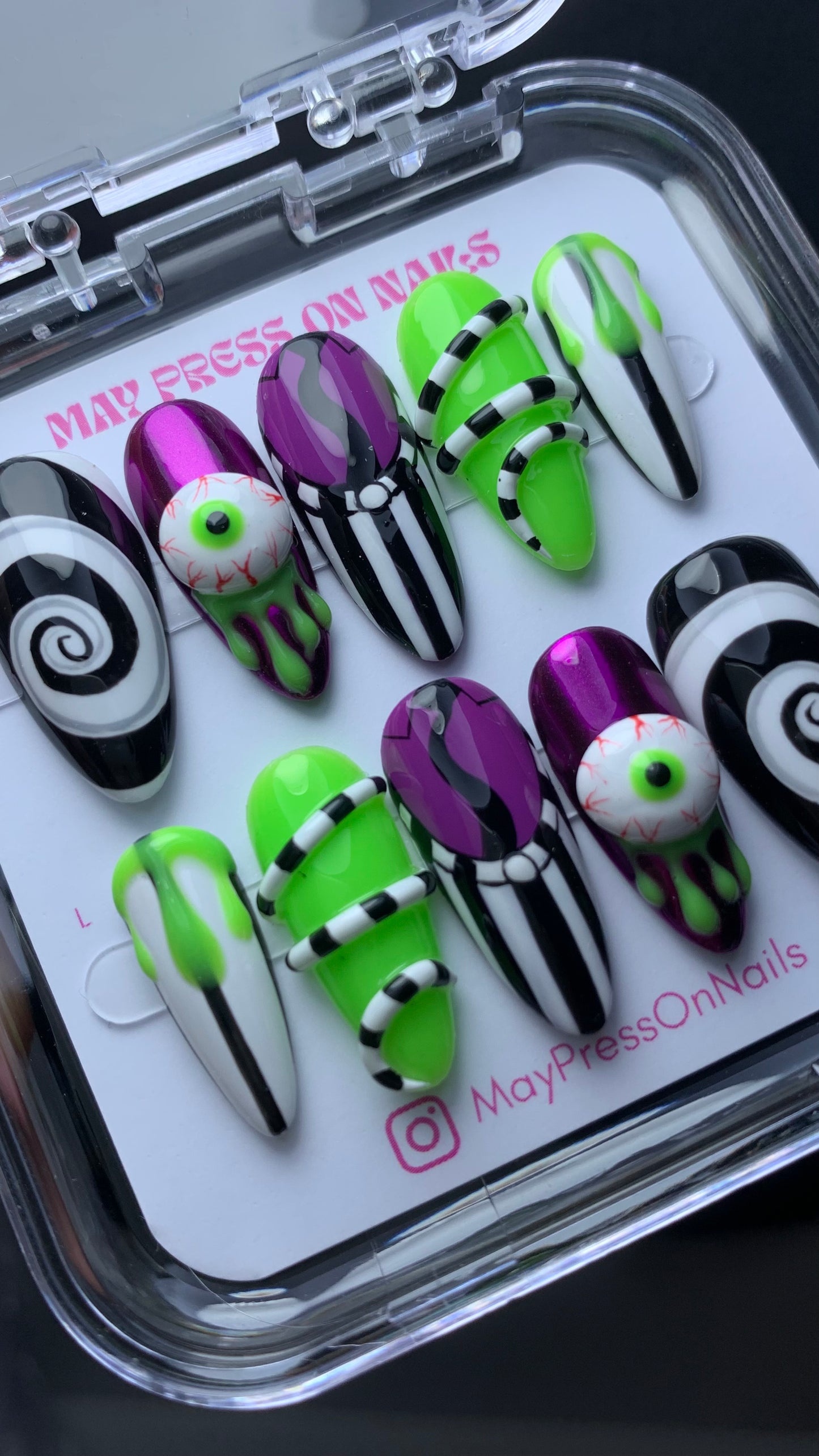 Autumn press-on nails M14