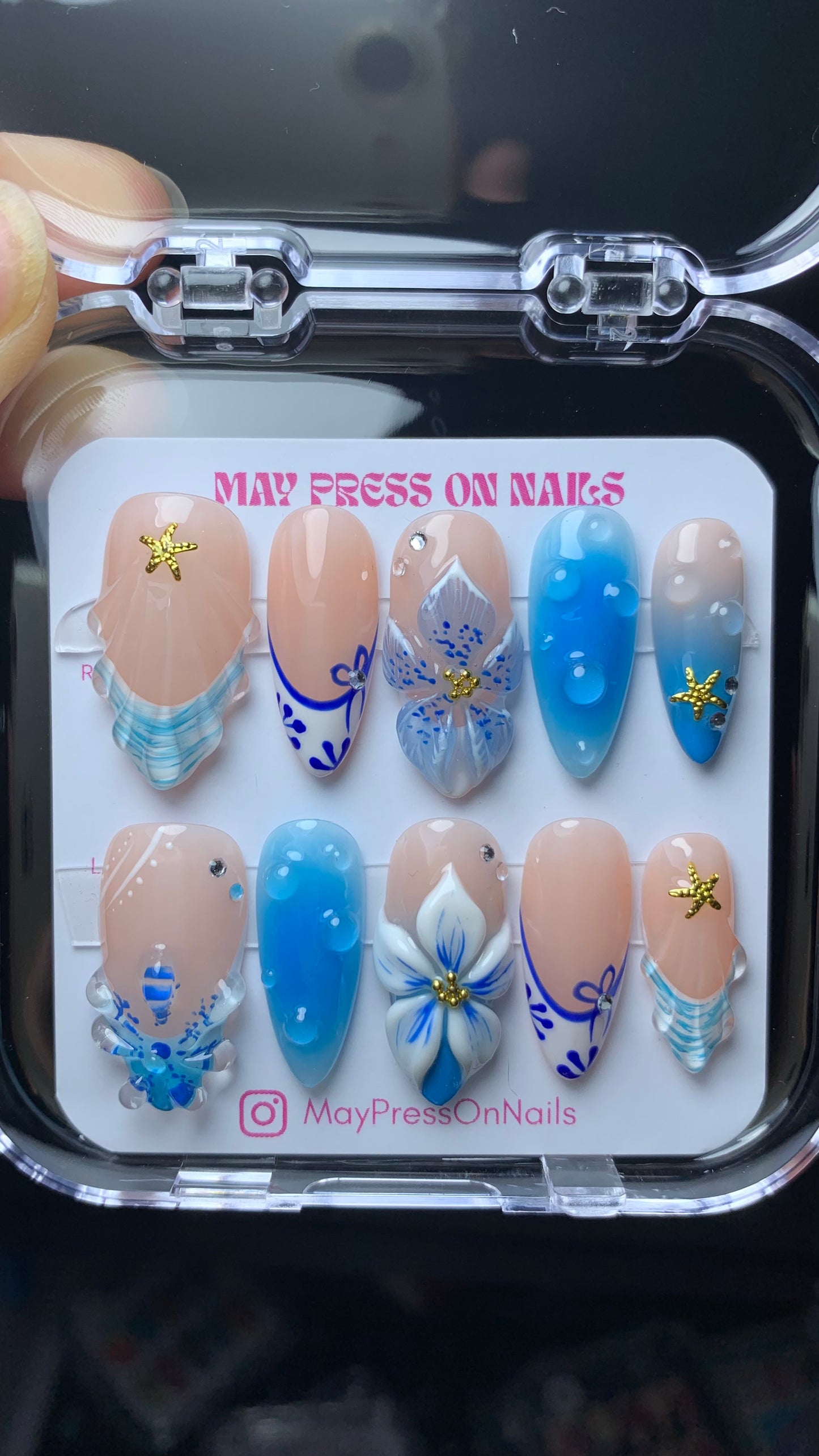 3D Summer Press-on Nails M112