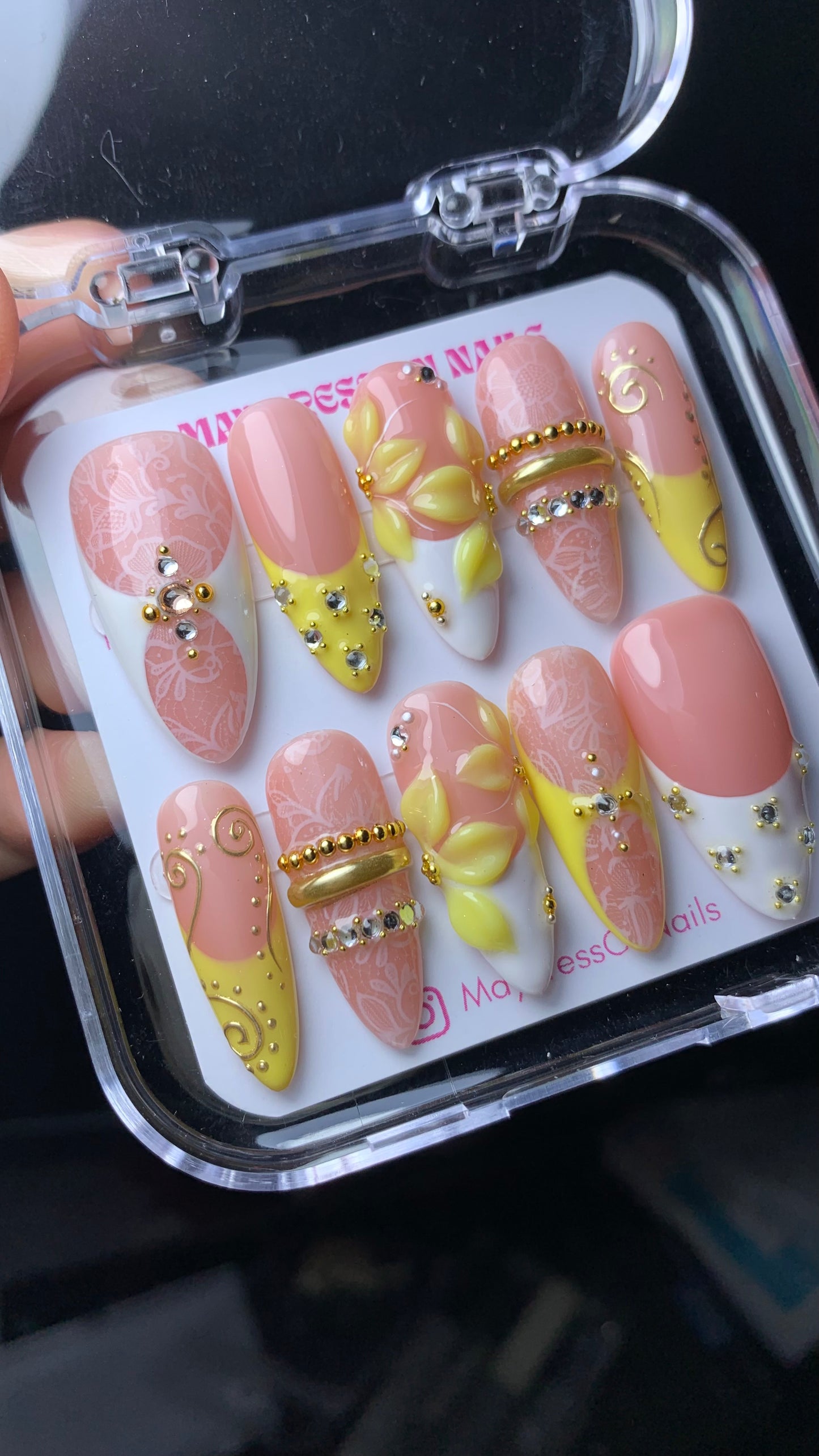 3D Summer Press-On Nails M05
