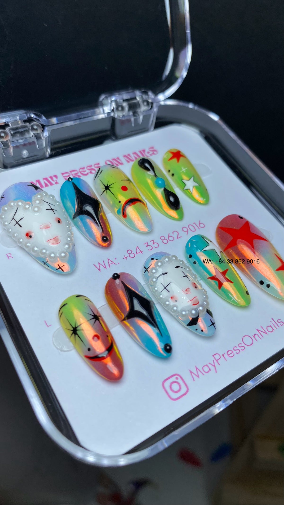 Halloween press on nails M22