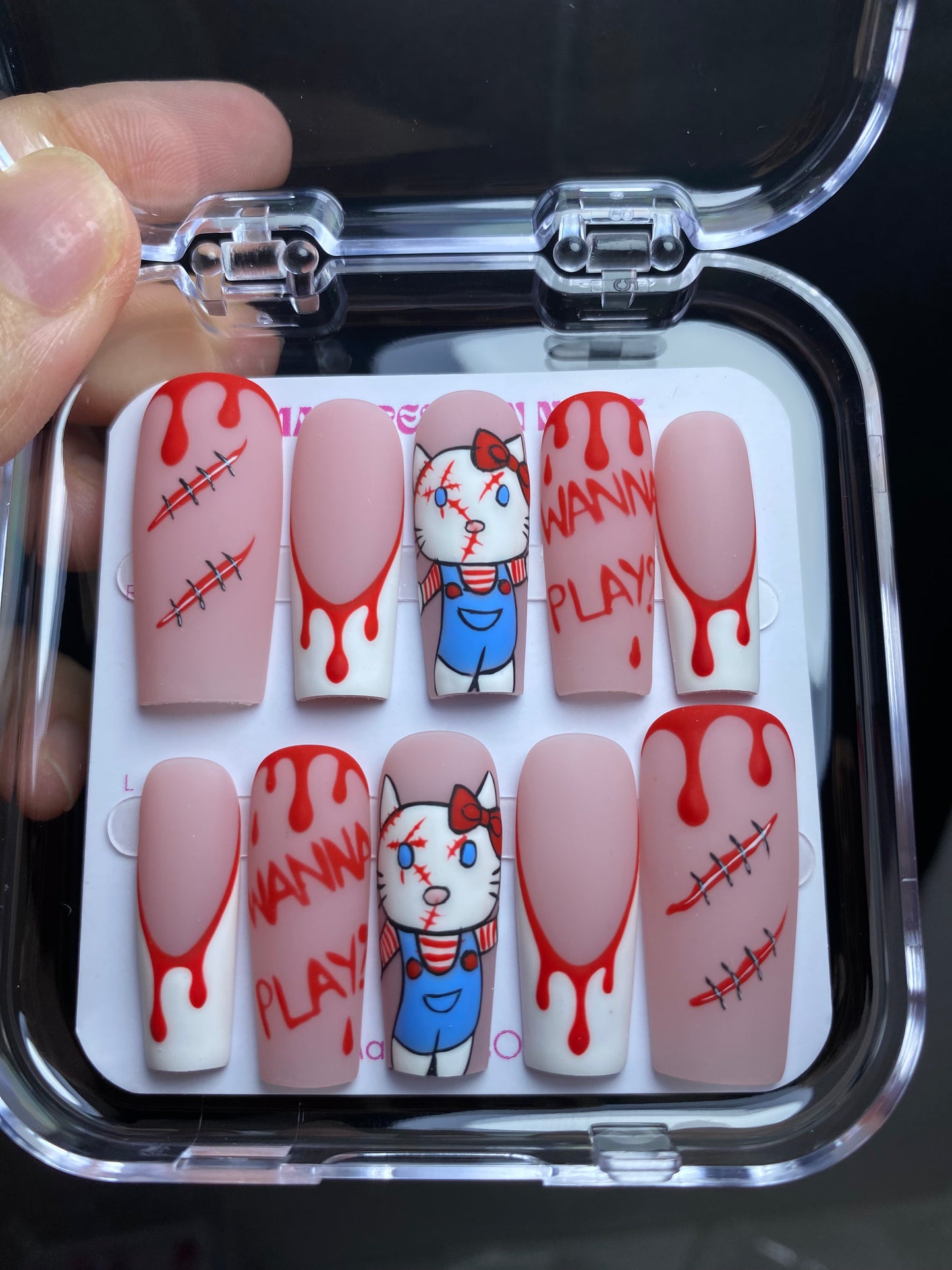 Autumn press-on nails M14