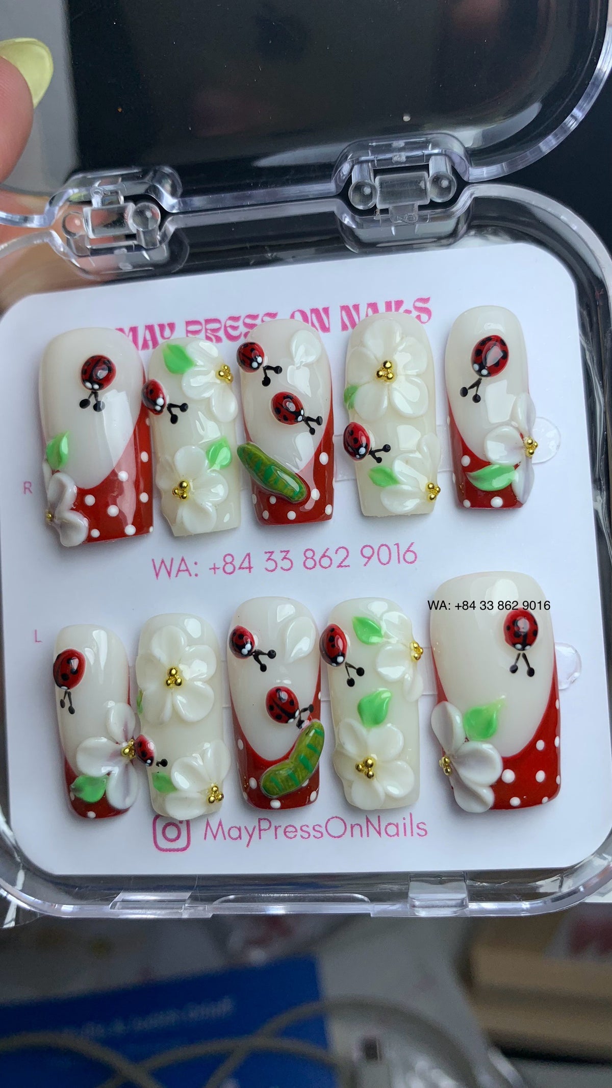 Autumn press on nails M17
