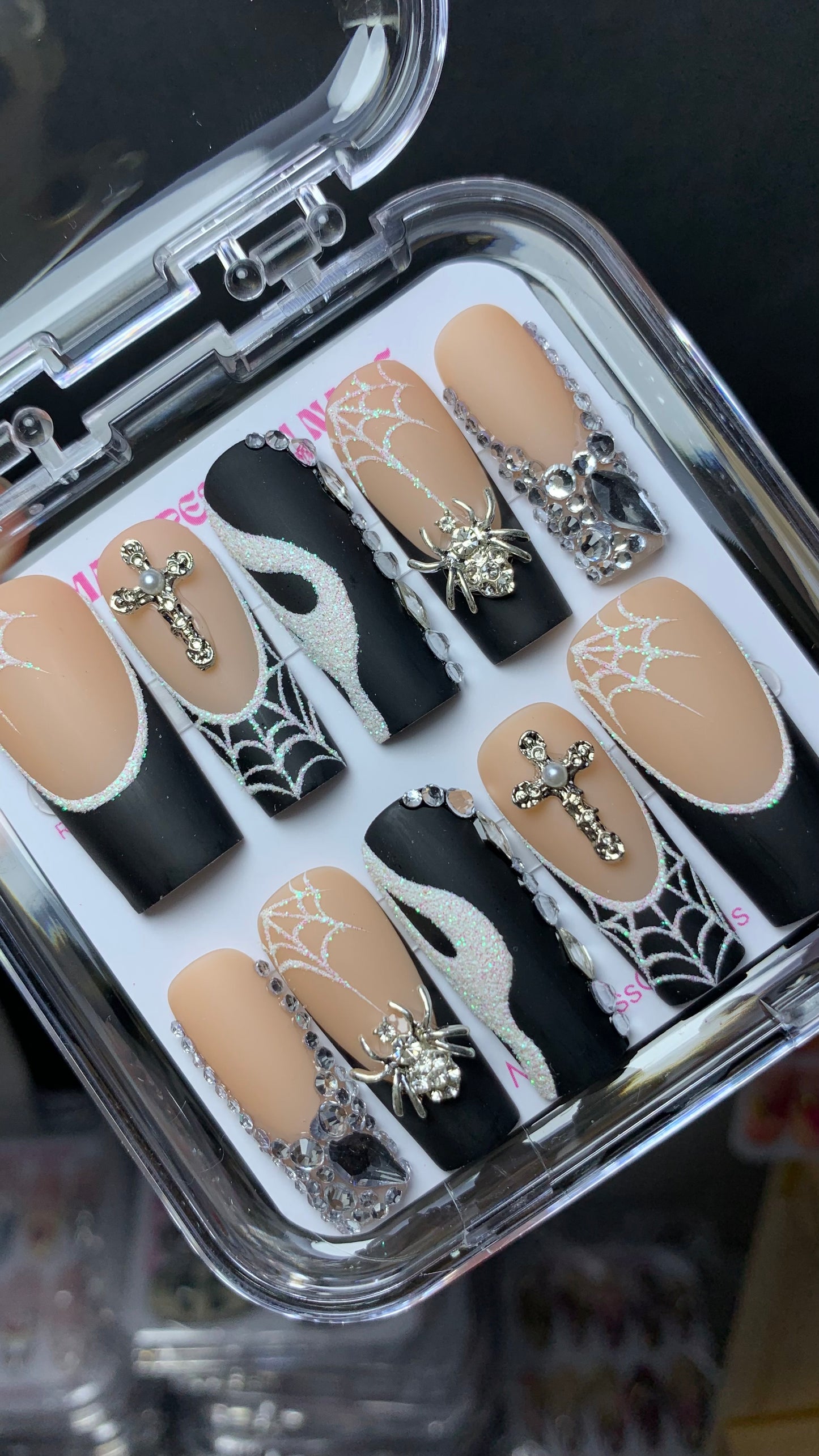 Ghost Halloween press-on nails