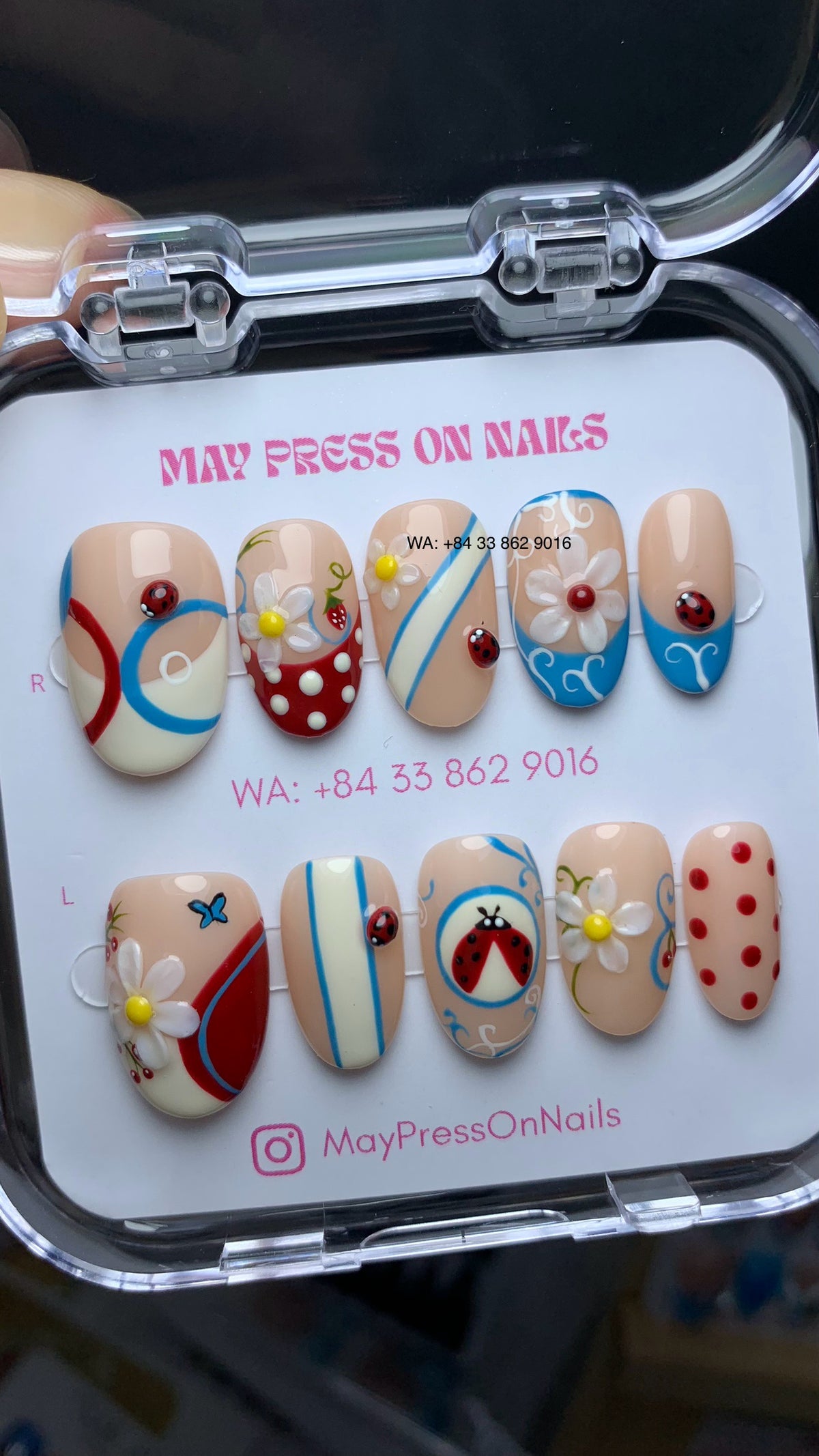 Autumn press on nails M23