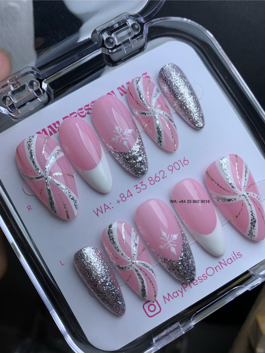 Christmas Press On Nails 01