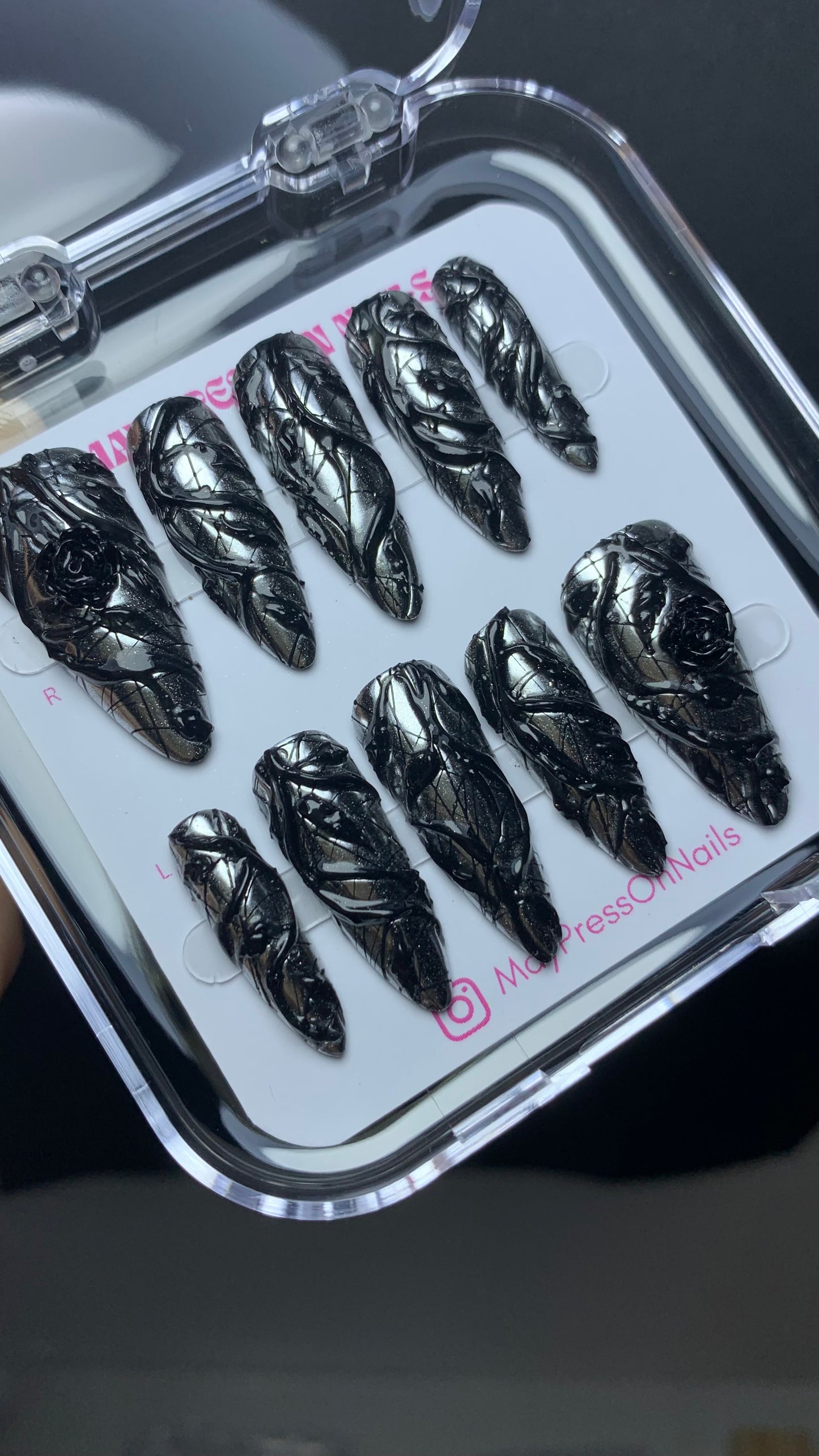 Autumn press-on nails M14