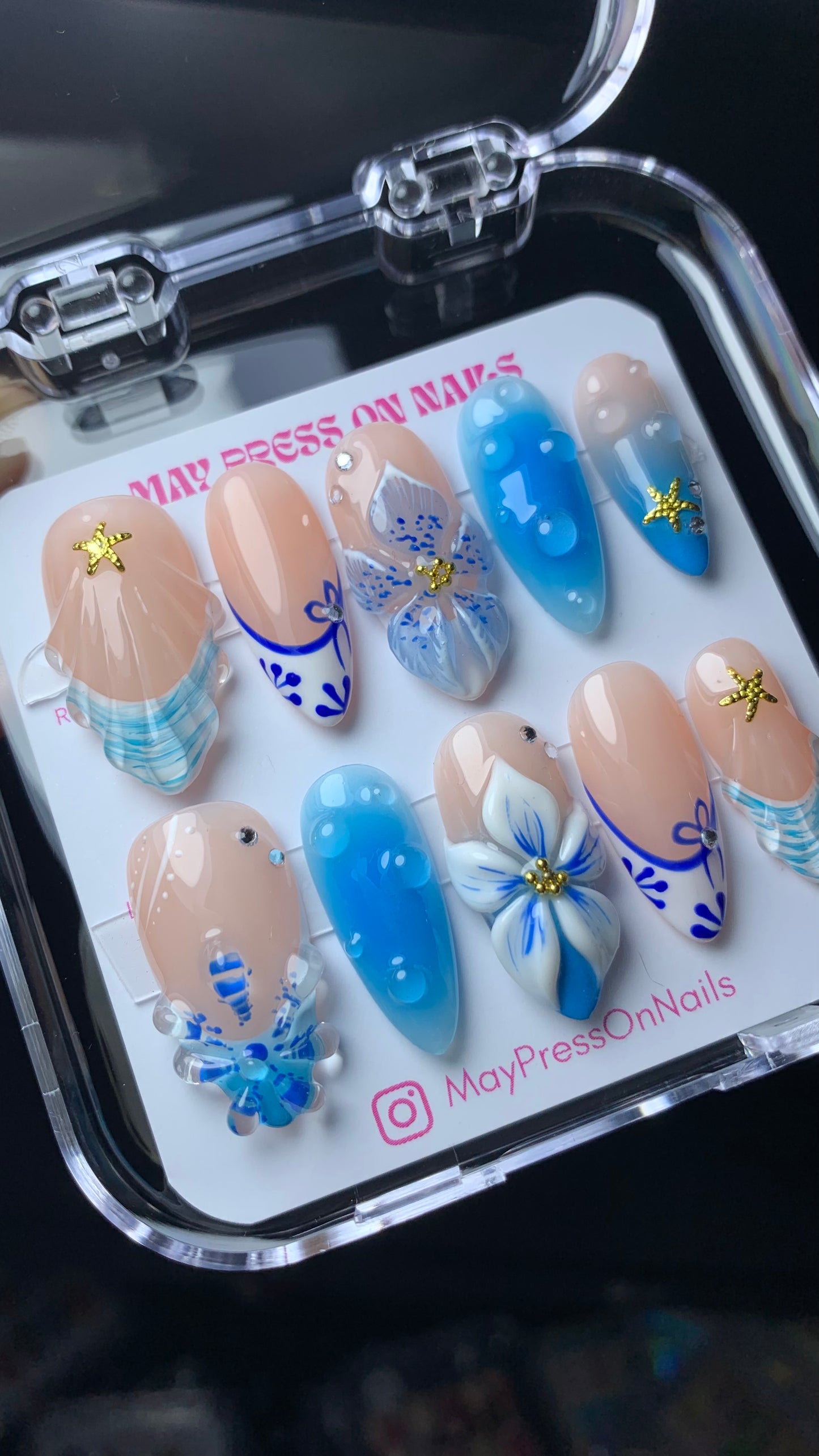 3D Summer Press-on Nails M112