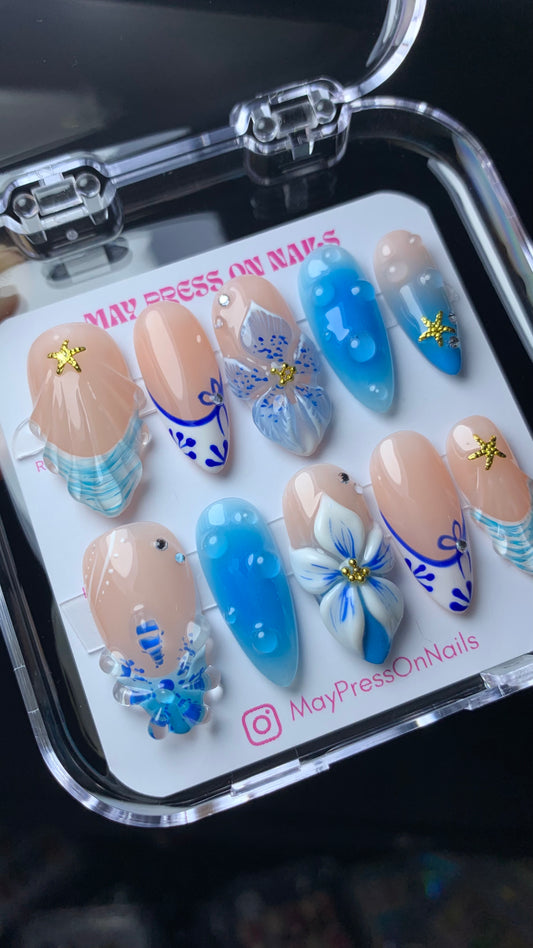 3D Summer Press-on Nails M112
