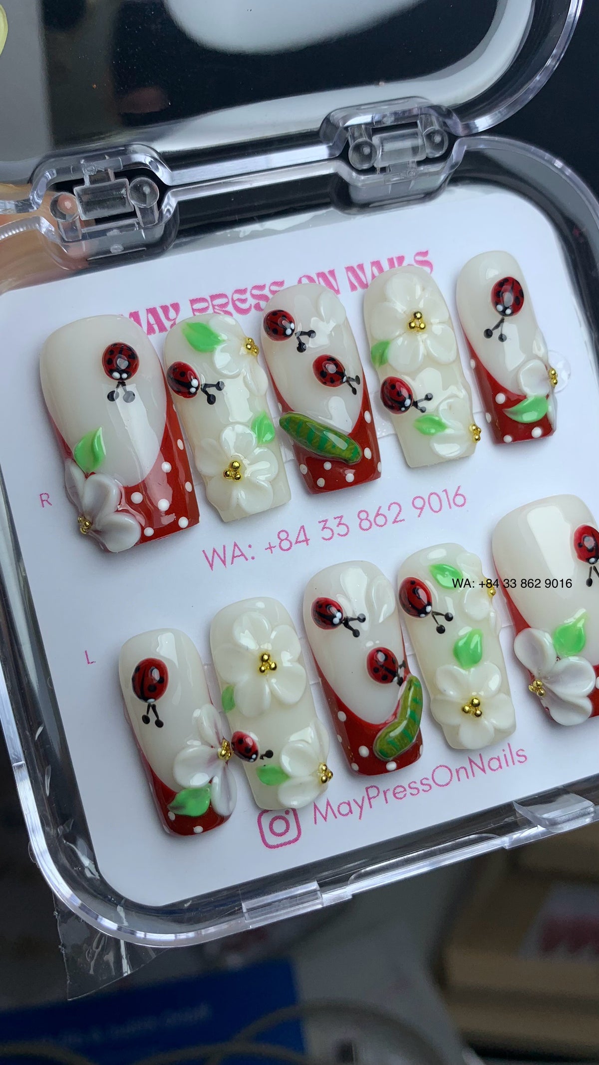 Autumn press on nails M17
