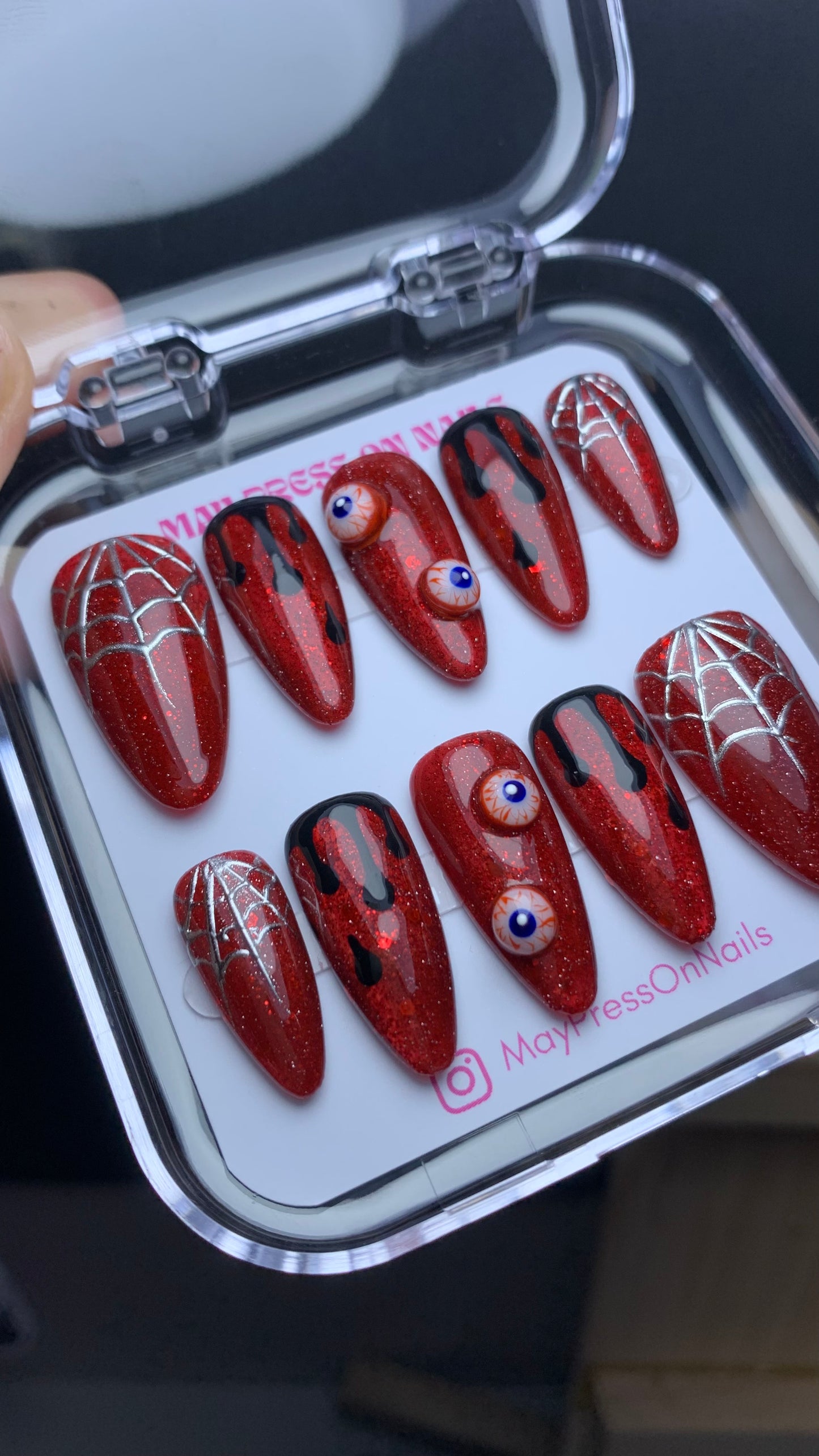 Autumn press-on nails M14