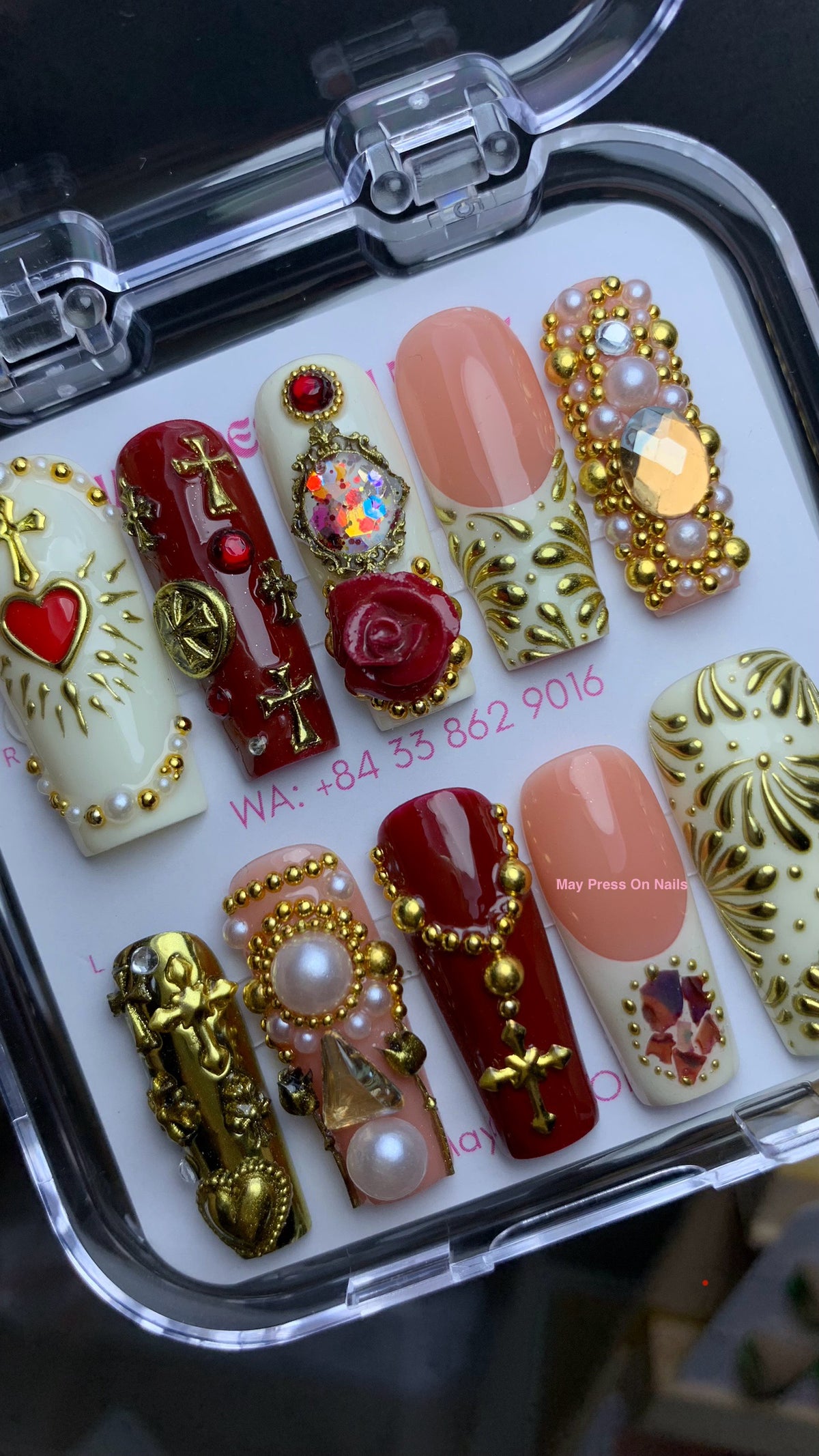 Baroque press on nails 01