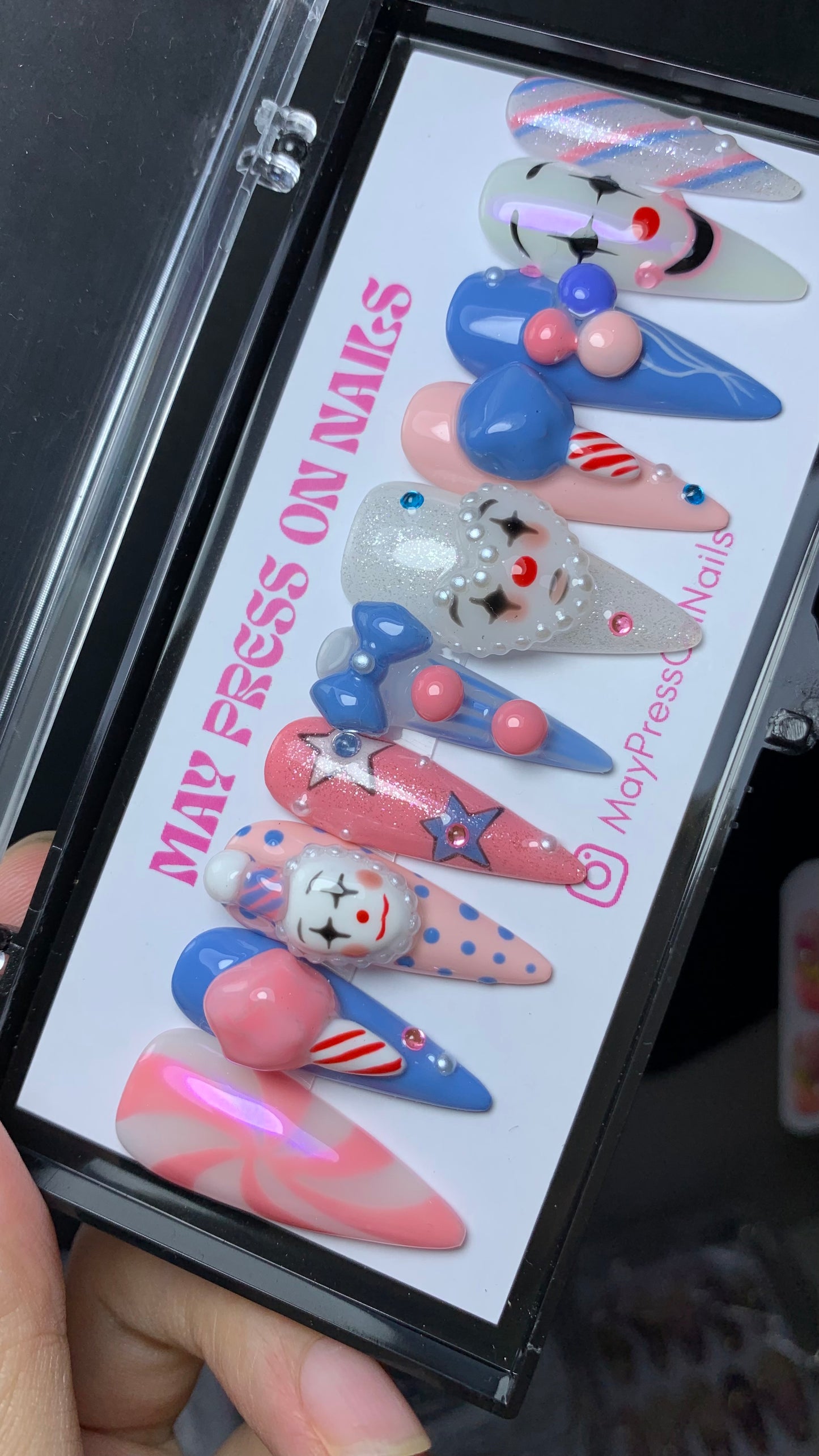 Autumn press-on nails M14