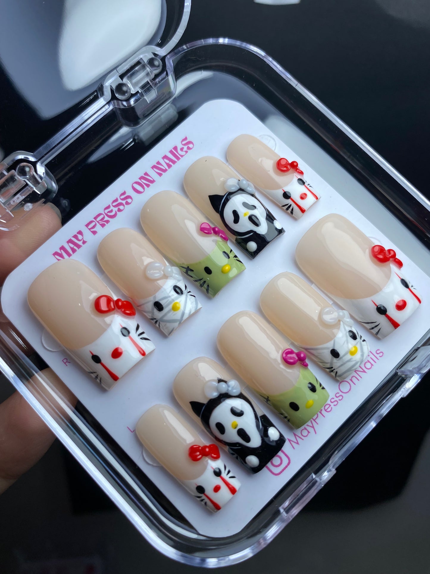 Autumn press-on nails M14