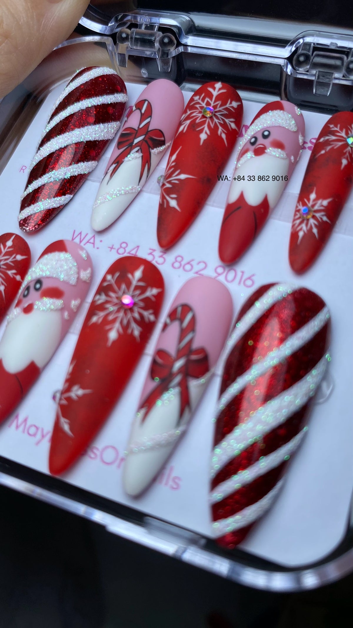 Christmas Press On Nails 03