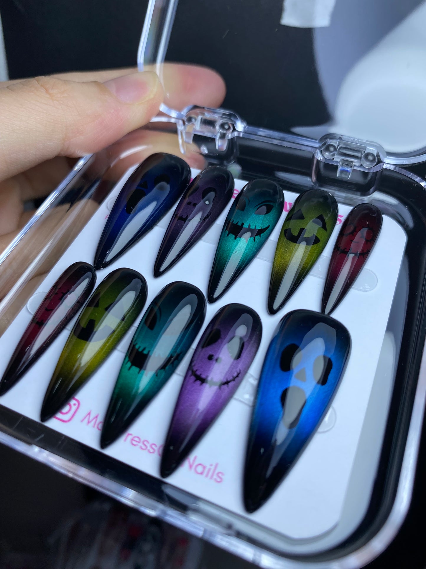 Autumn press-on nails M14