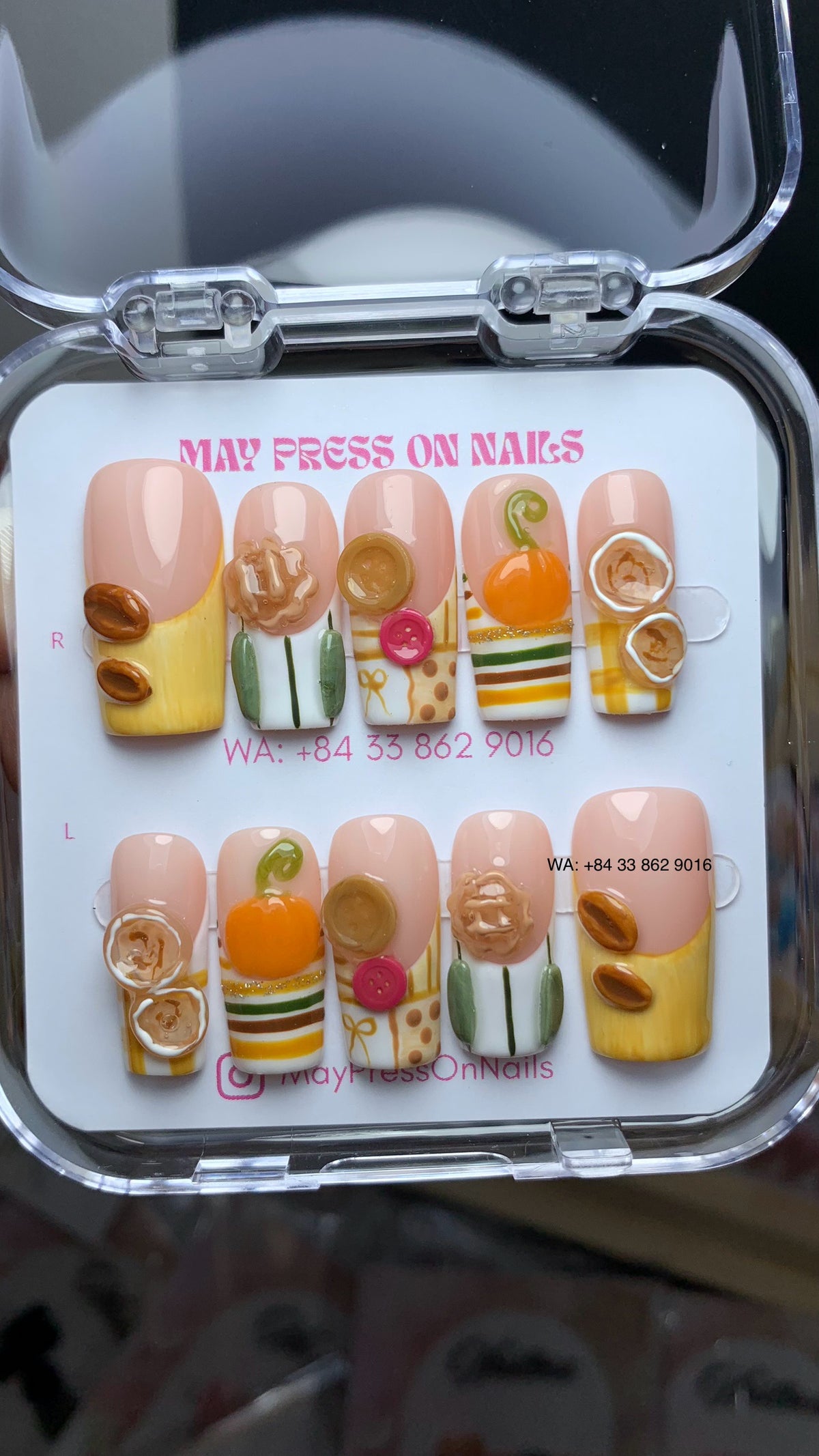 Autumn press on nails M20