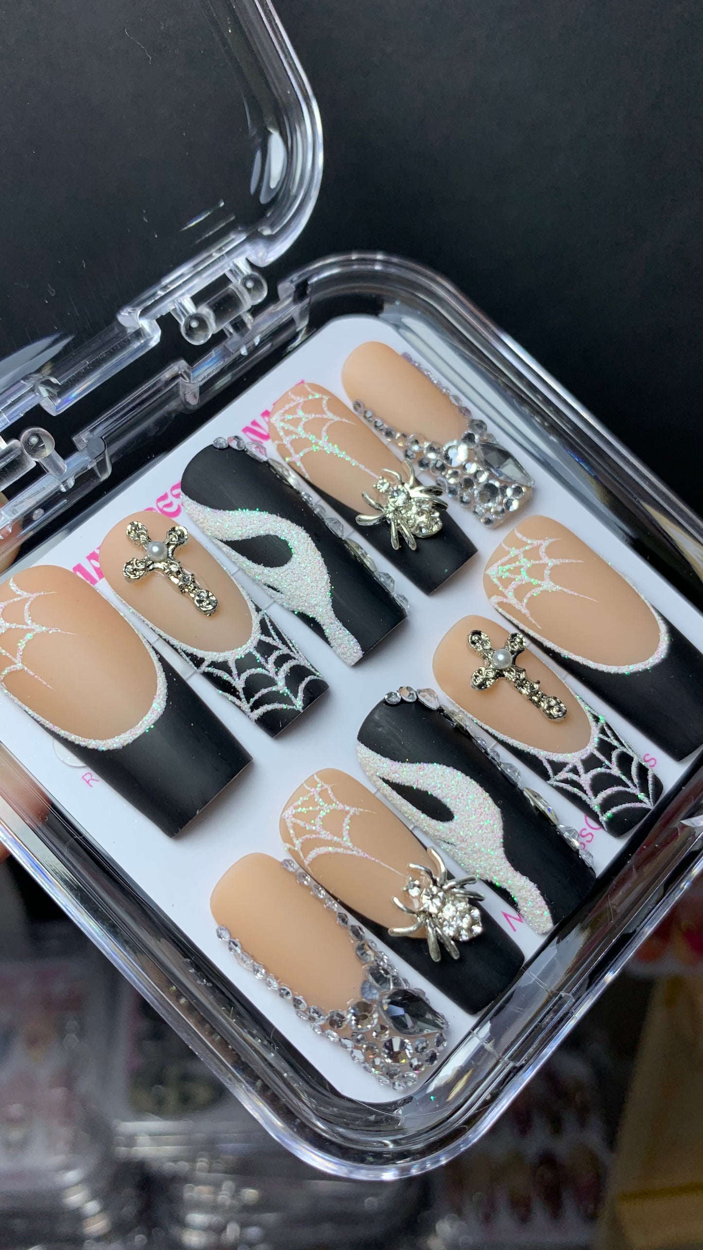 Ghost Halloween press-on nails