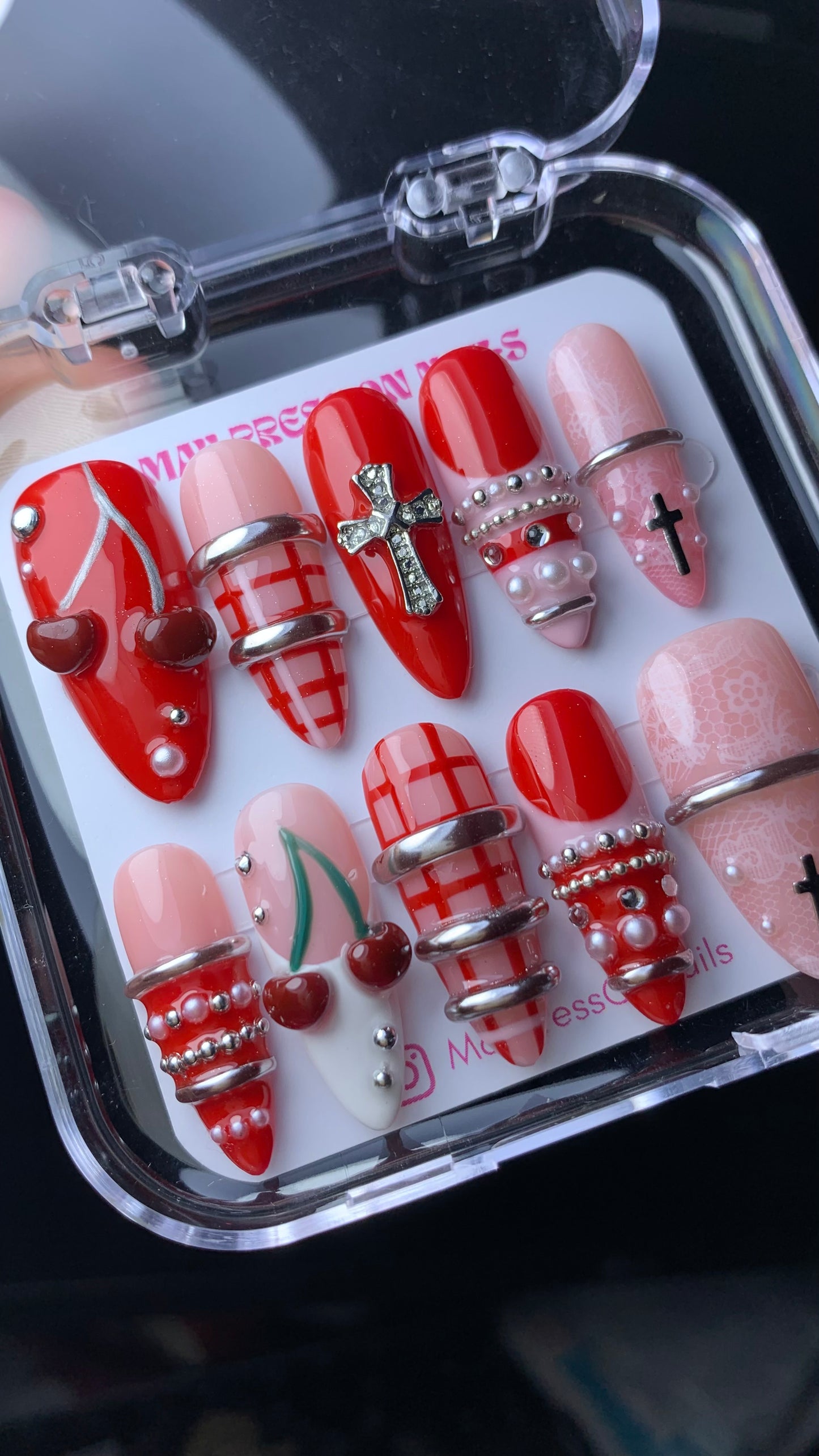 3D Summer Press-On Nails M06