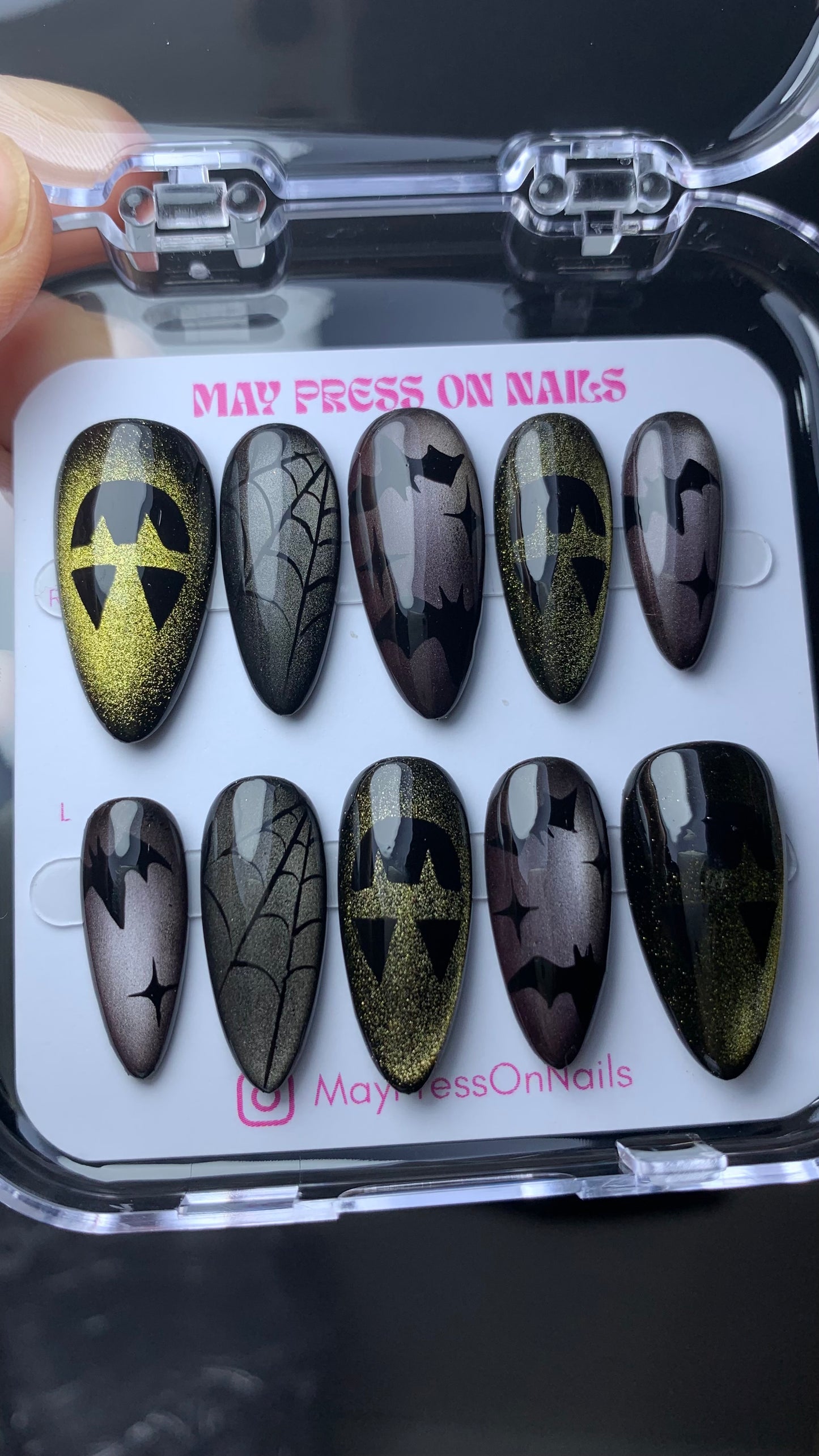 Autumn press-on nails M14