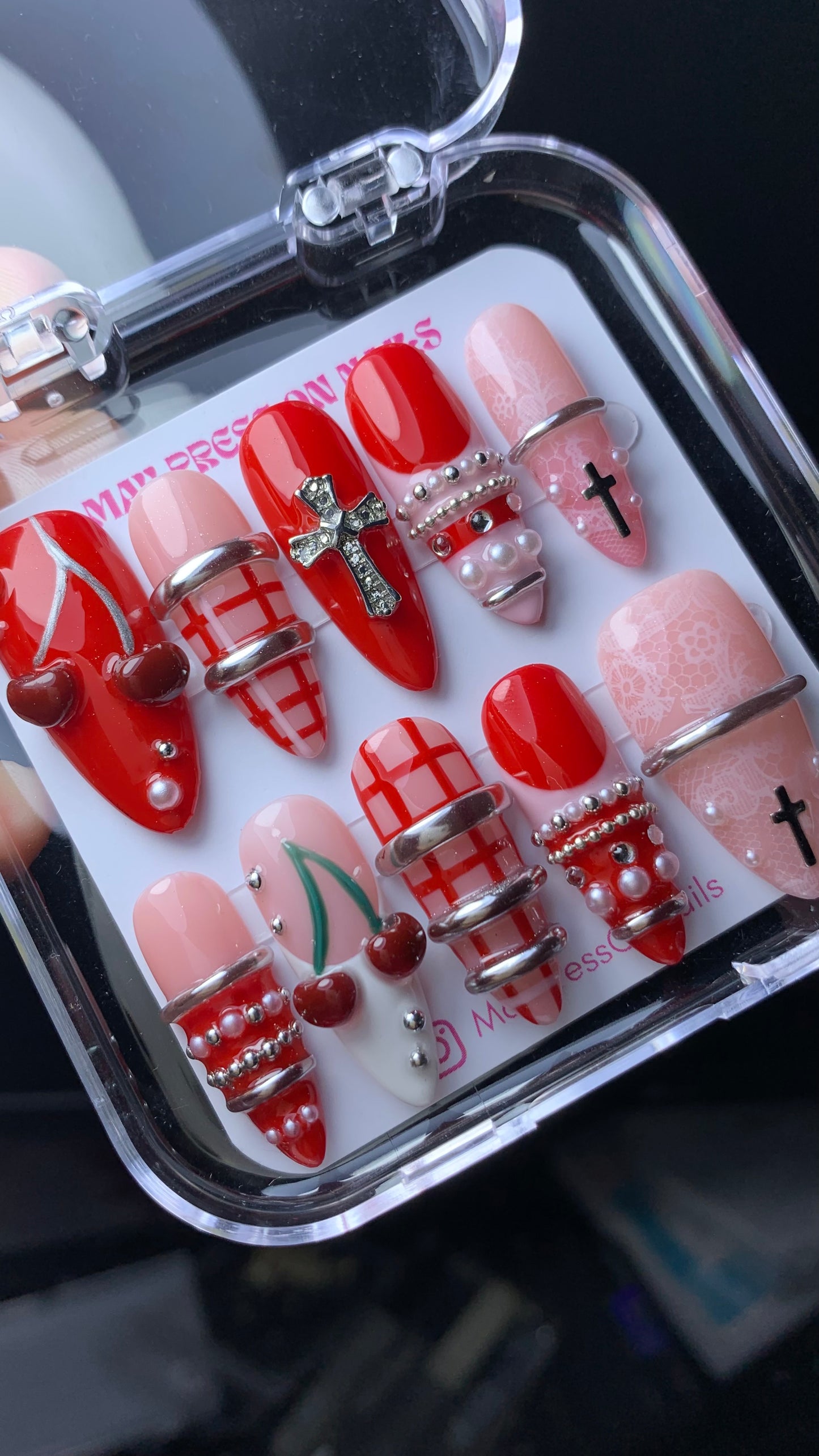 3D Summer Press-On Nails M06