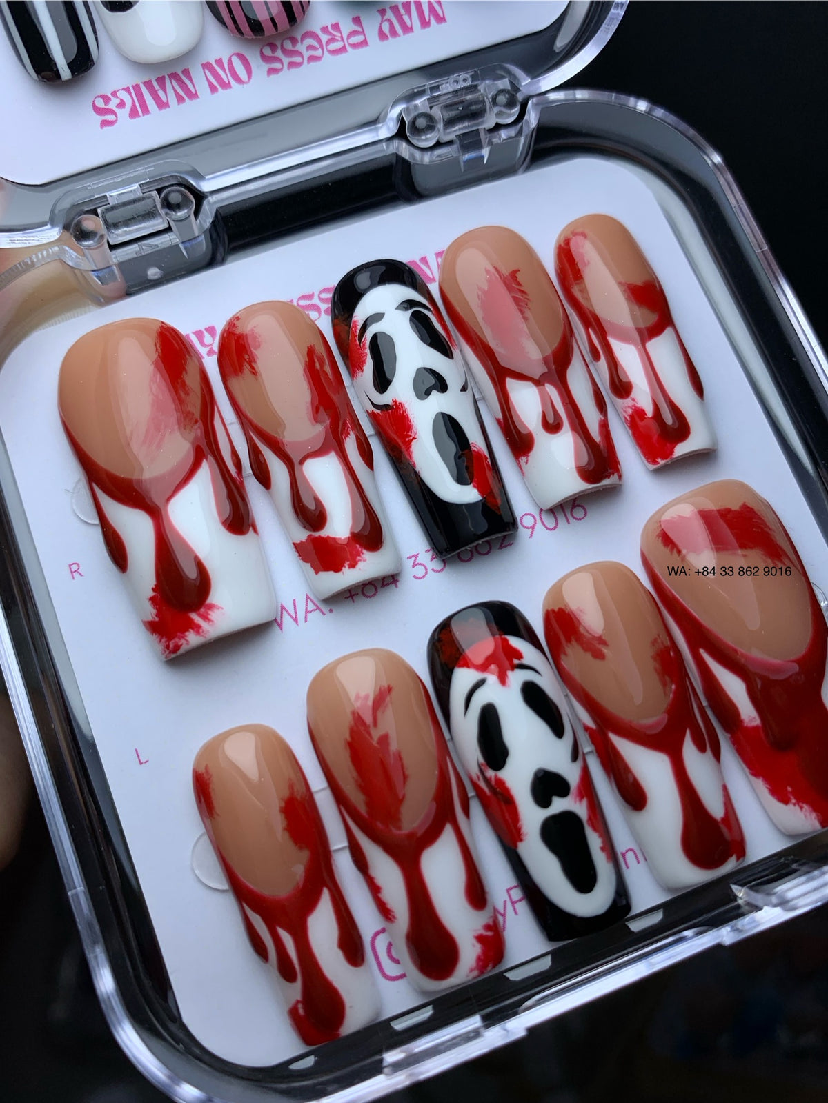 Halloween press on nails M13